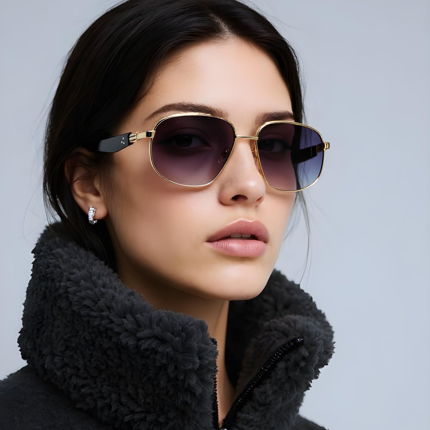 TREXY 2 UNISEX AVIATOR METAL SUNGLASSES BY TED SMITH (IN 4 COLORS)