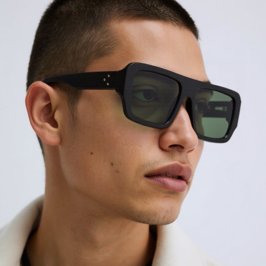 SUN-ARDEN UNISEX AVIATOR ACETATE SUNGLASSES WITH POLARIZED LENS BY TED SMITH (IN 5 COLORS)
