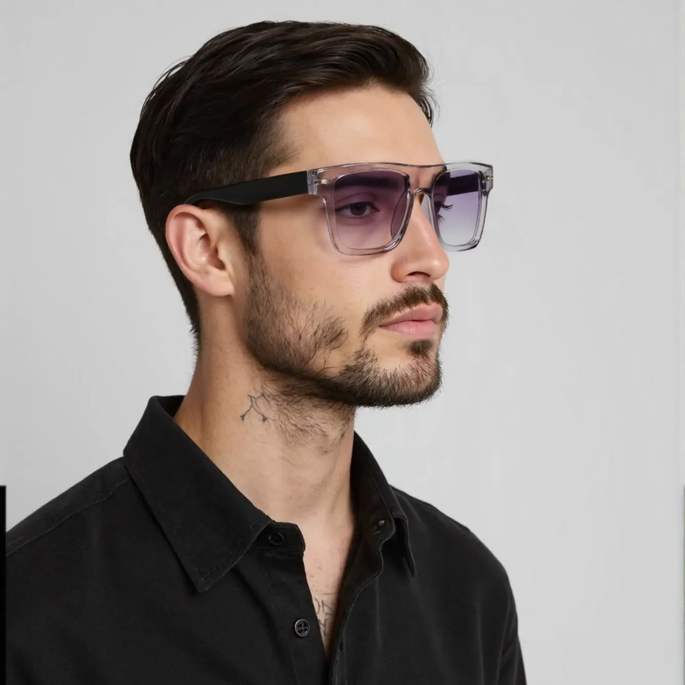 SUN-BOYD UNISEX SQUARE ACETATE SUNGLASSES WITH POLARIZED LENS BY TED SMITH (IN 6 COLORS)