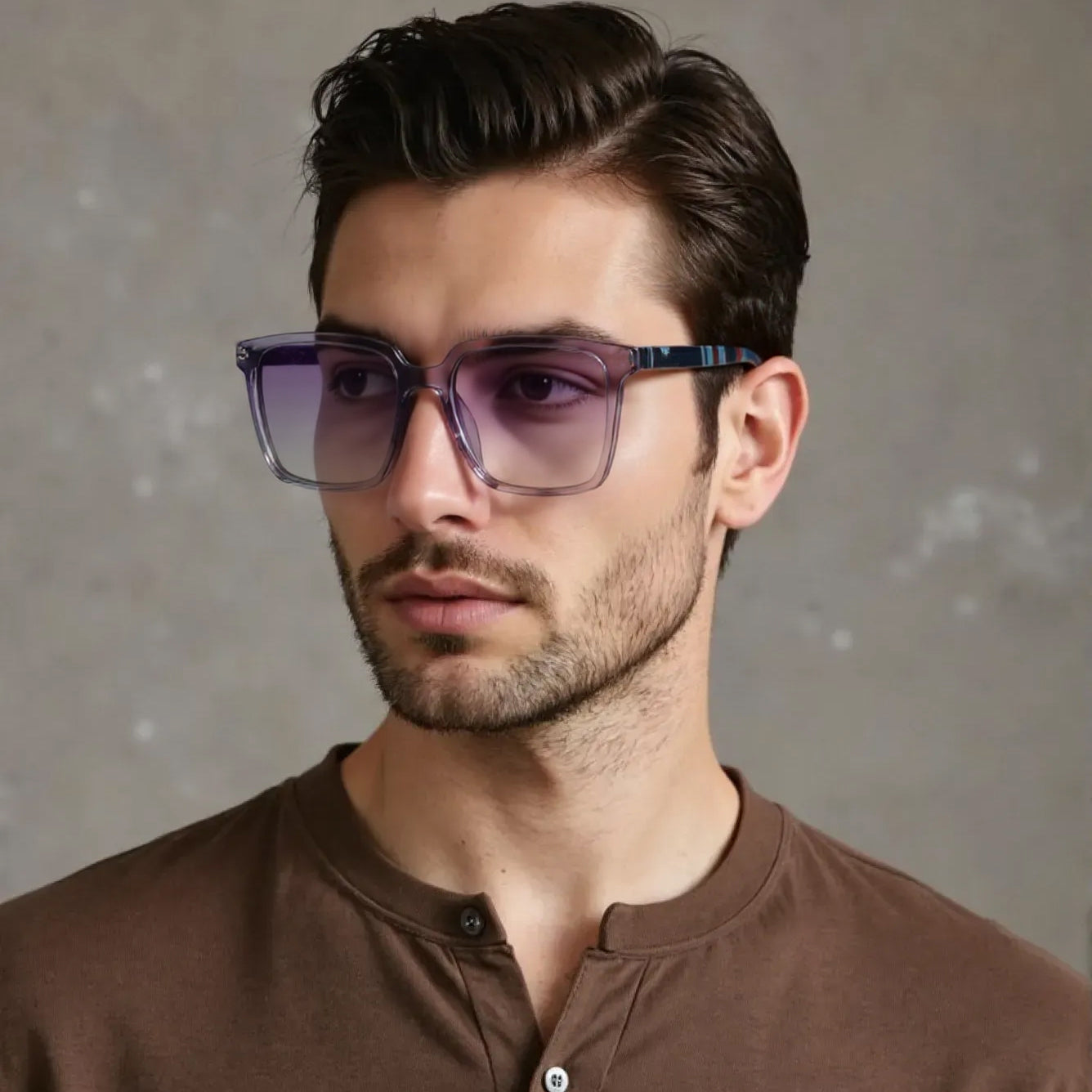 SUN-HARVEY UNISEX WAYFARER ACETATE SUNGLASSES WITH POLARIZED LENS BY TED SMITH (IN 6 COLORS)