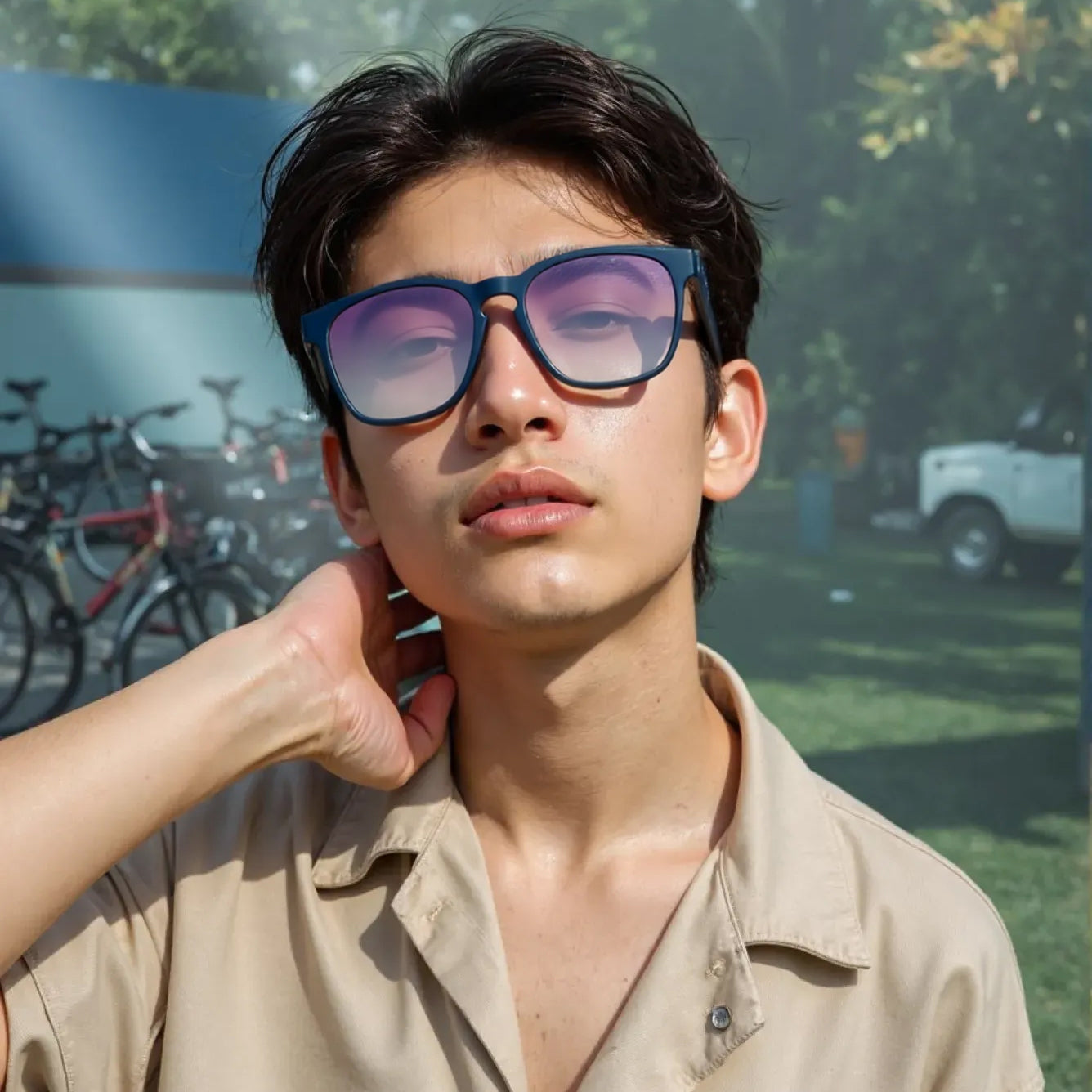 SUN-BRYDEN UNISEX WAYFARER TR90 SUNGLASSES WITH POLARIZED LENS BY TED SMITH (IN 4 COLORS)