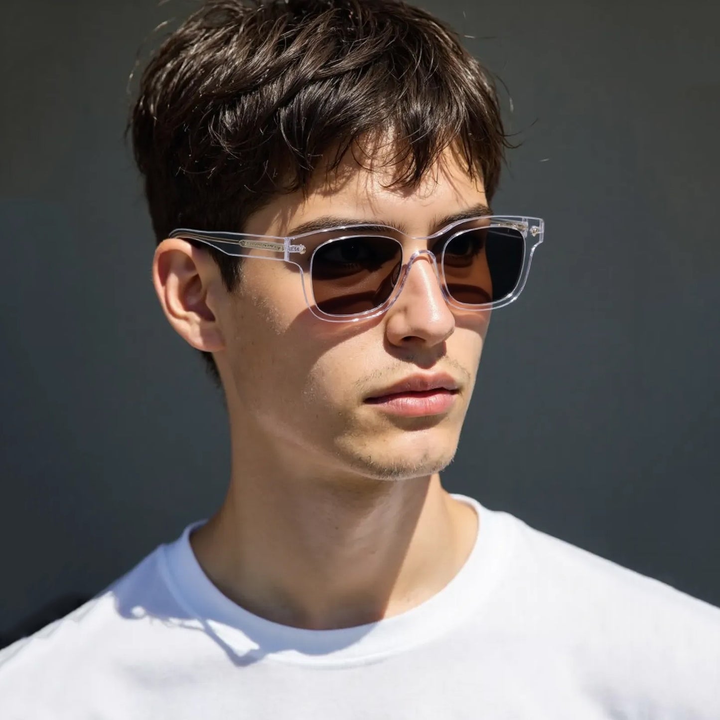 SUN-DAWSON UNISEX WAYFARER ACETATE SUNGLASSES WITH POLARIZED LENS BY TED SMITH (IN 3 COLORS)