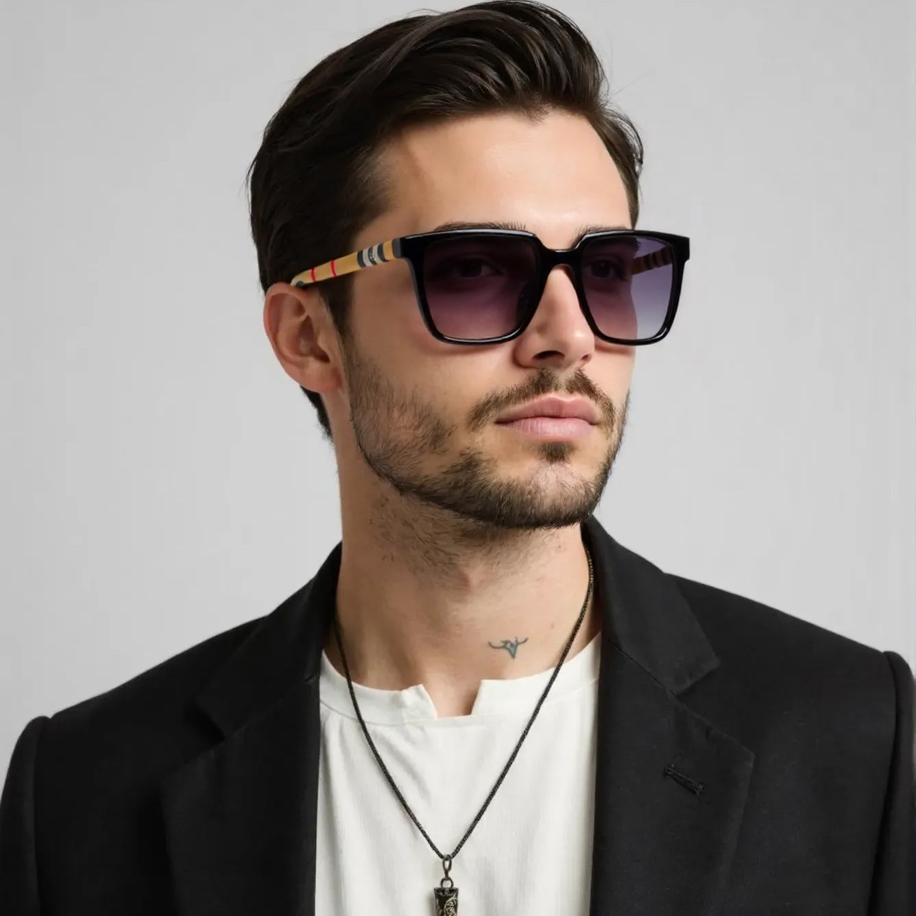 SUN-HARVEY UNISEX WAYFARER ACETATE SUNGLASSES WITH POLARIZED LENS BY TED SMITH (IN 6 COLORS)