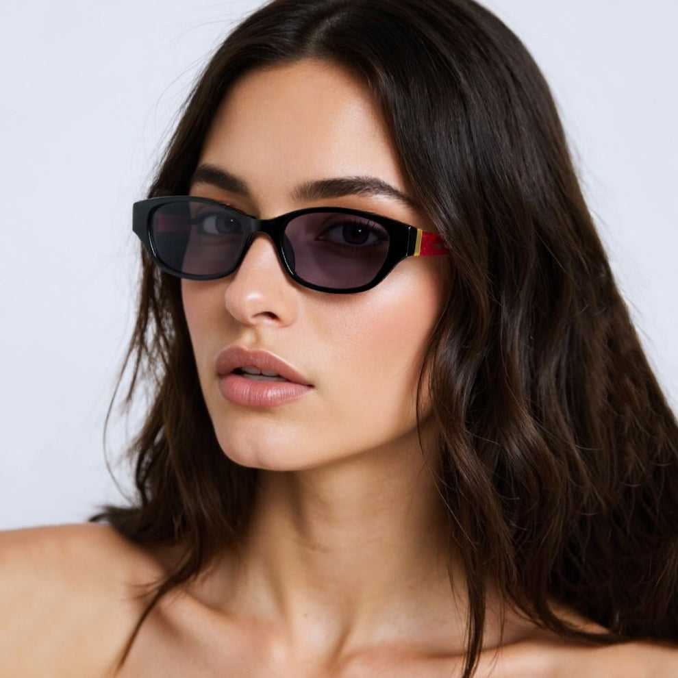 SUN-KRISTEN WOMEN CAT EYE ACETATE SUNGLASSES WITH POLARIZED LENS BY TED SMITH (IN 6 COLORS)