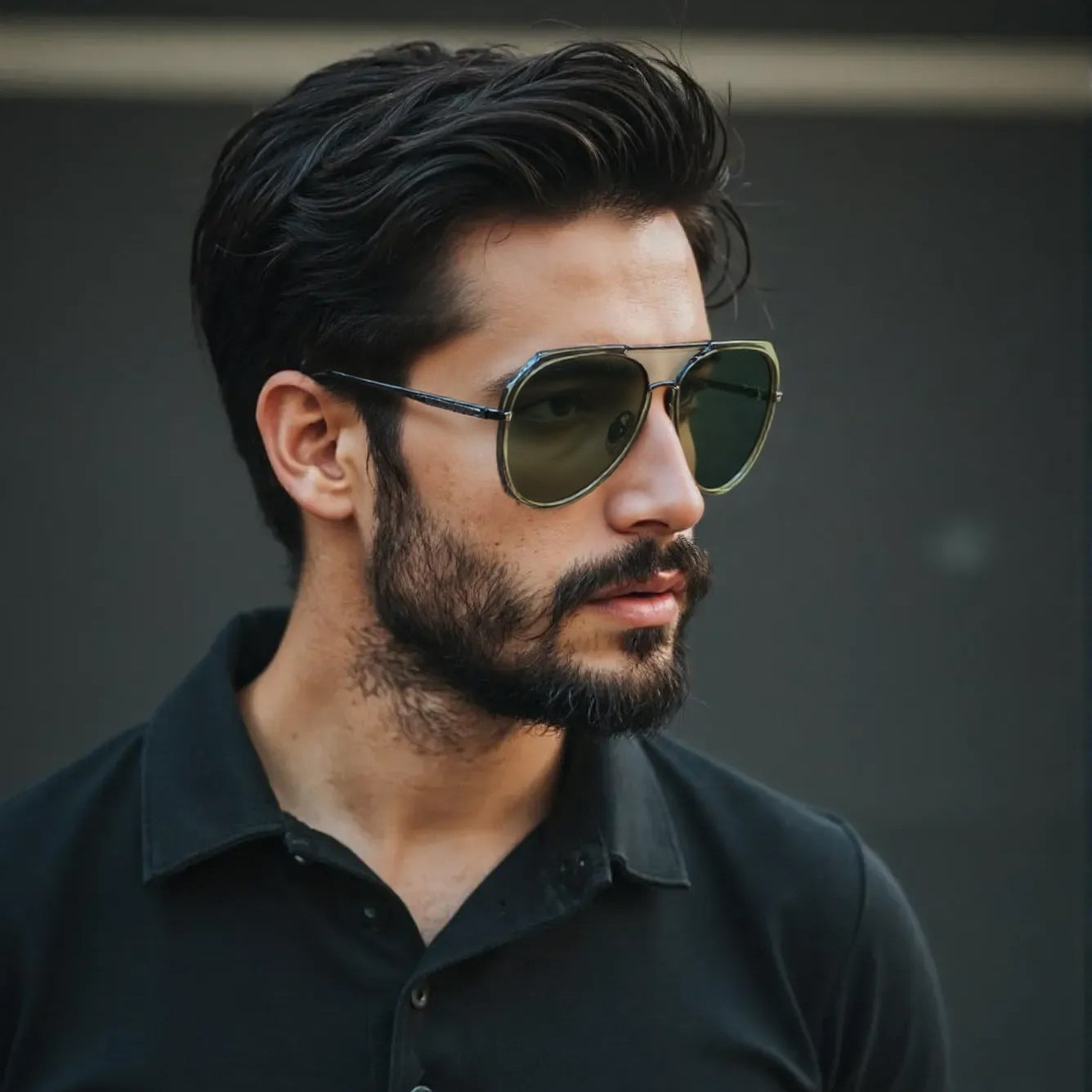 DITTA UNISEX AVIATOR METAL WITH TR90 SUNGLASSES WITH POLARIZED LENS BY TED SMITH (IN 8 COLORS)