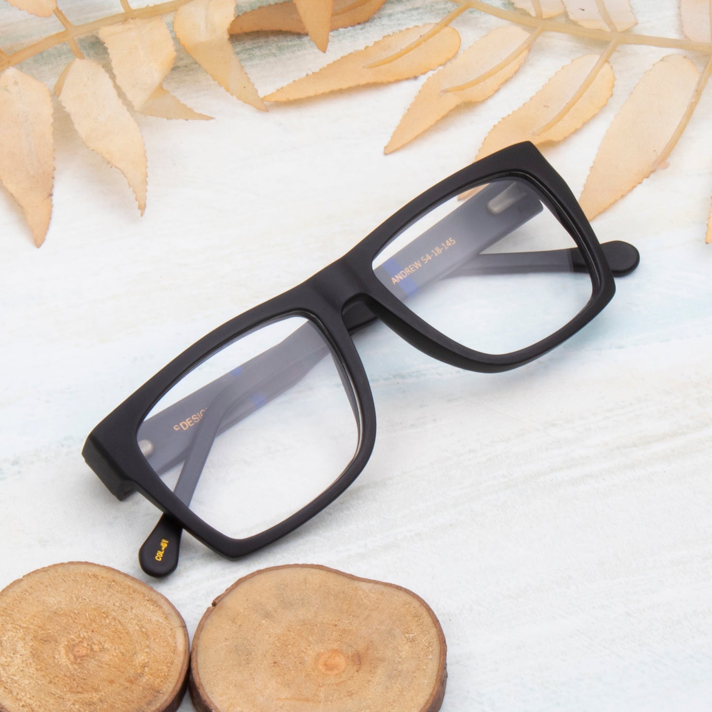 ANDREW UNISEX WAYFARER ACETATE COMPUTER GLASSES (IN 6 COLORS)