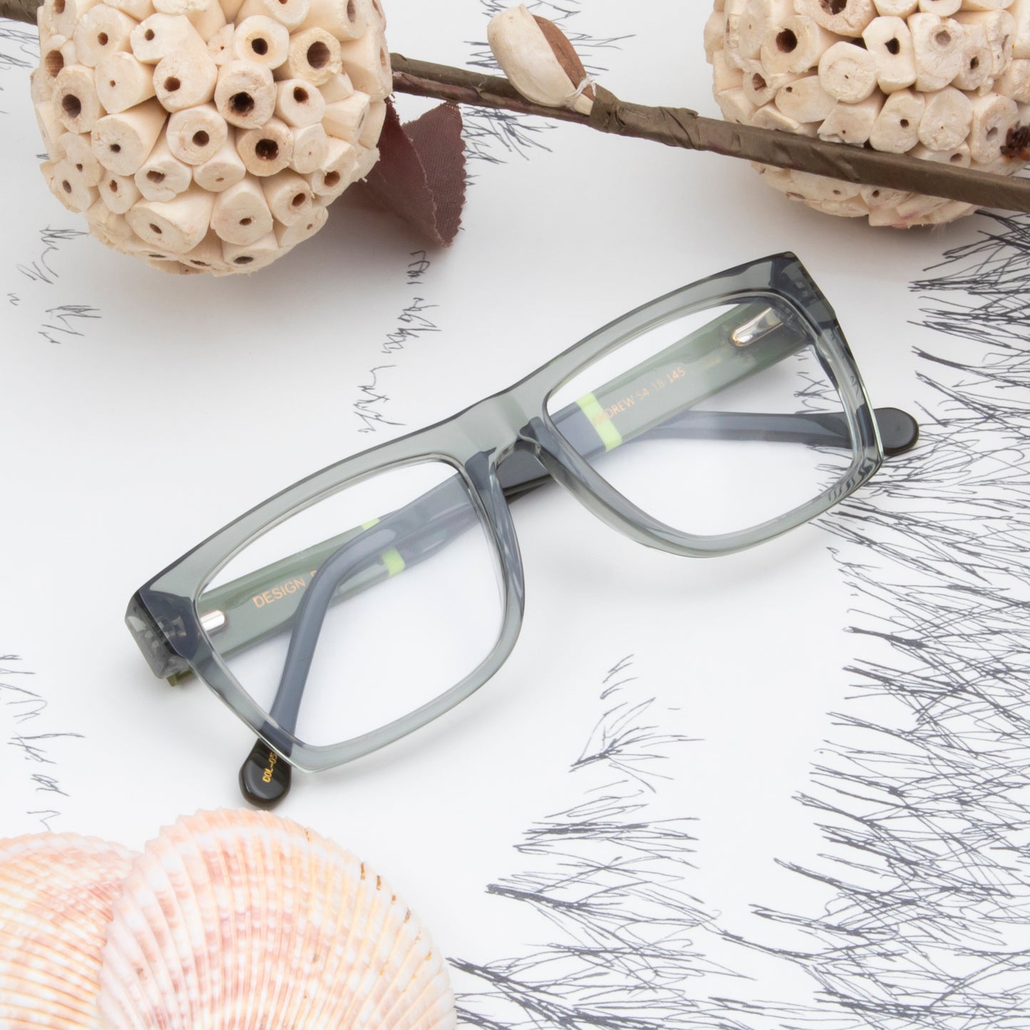 ANDREW UNISEX WAYFARER ACETATE COMPUTER GLASSES (IN 6 COLORS)