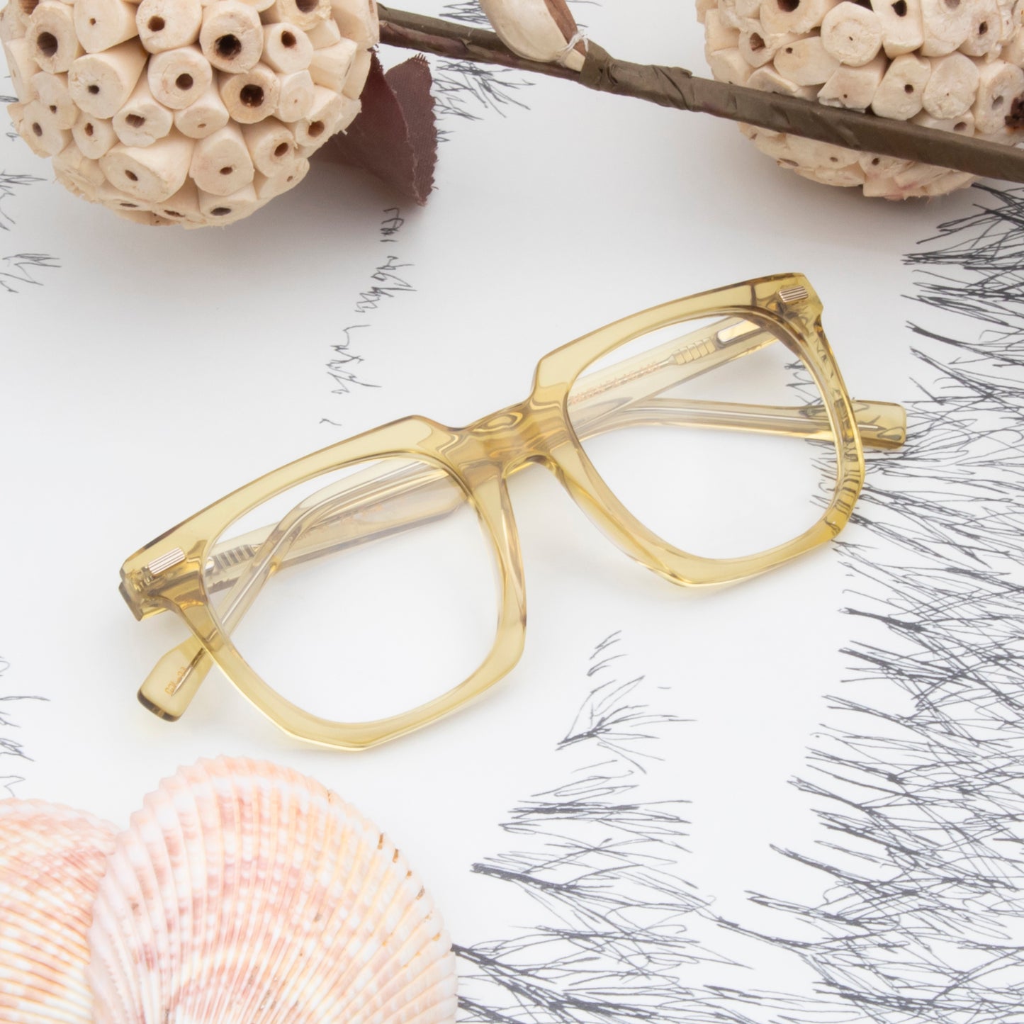 ARVEL UNISEX SQUARE ACETATE COMPUTER GLASSES (IN 6 COLORS)
