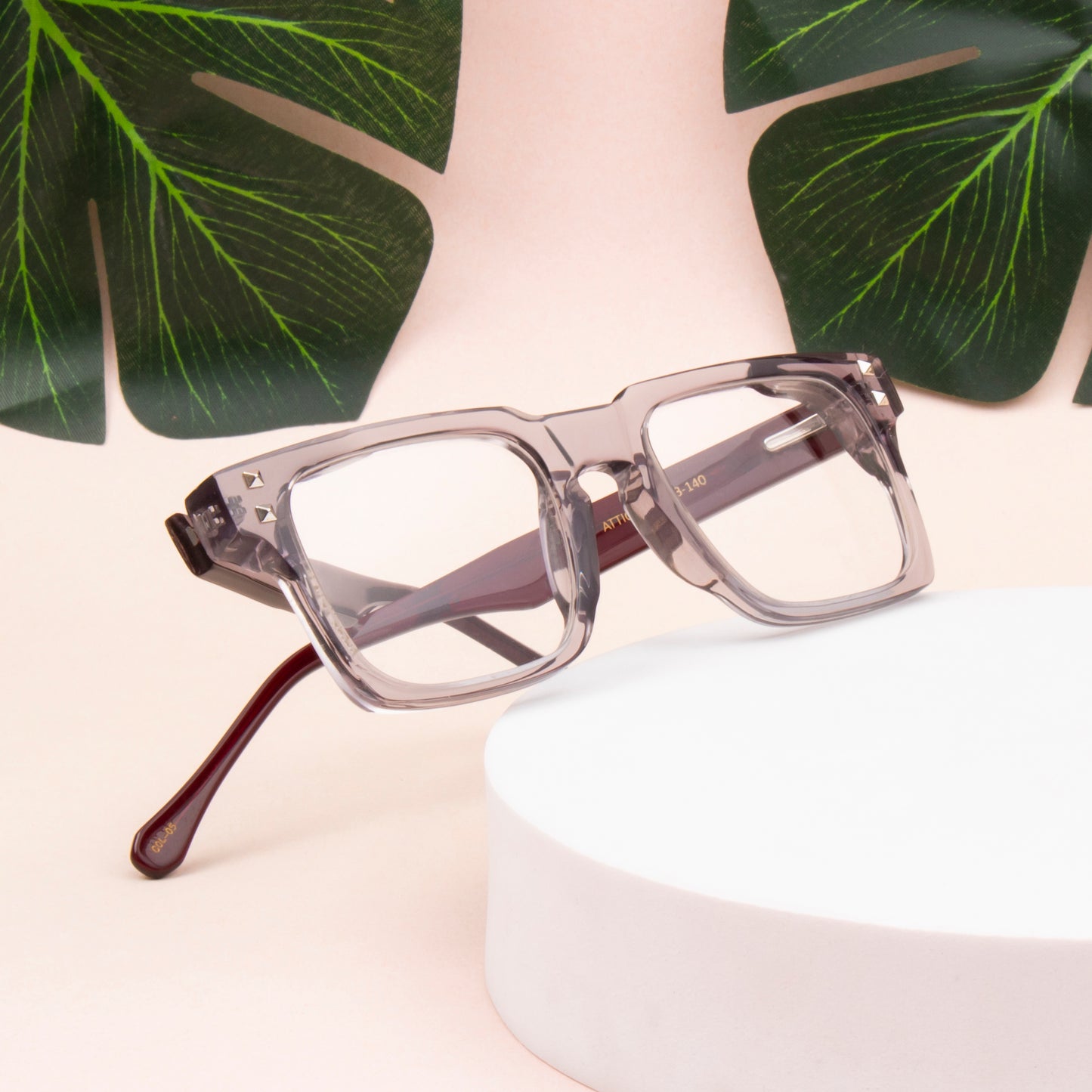 ATTICUS UNISEX SQUARE ACETATE COMPUTER GLASSES (IN 6 COLORS)