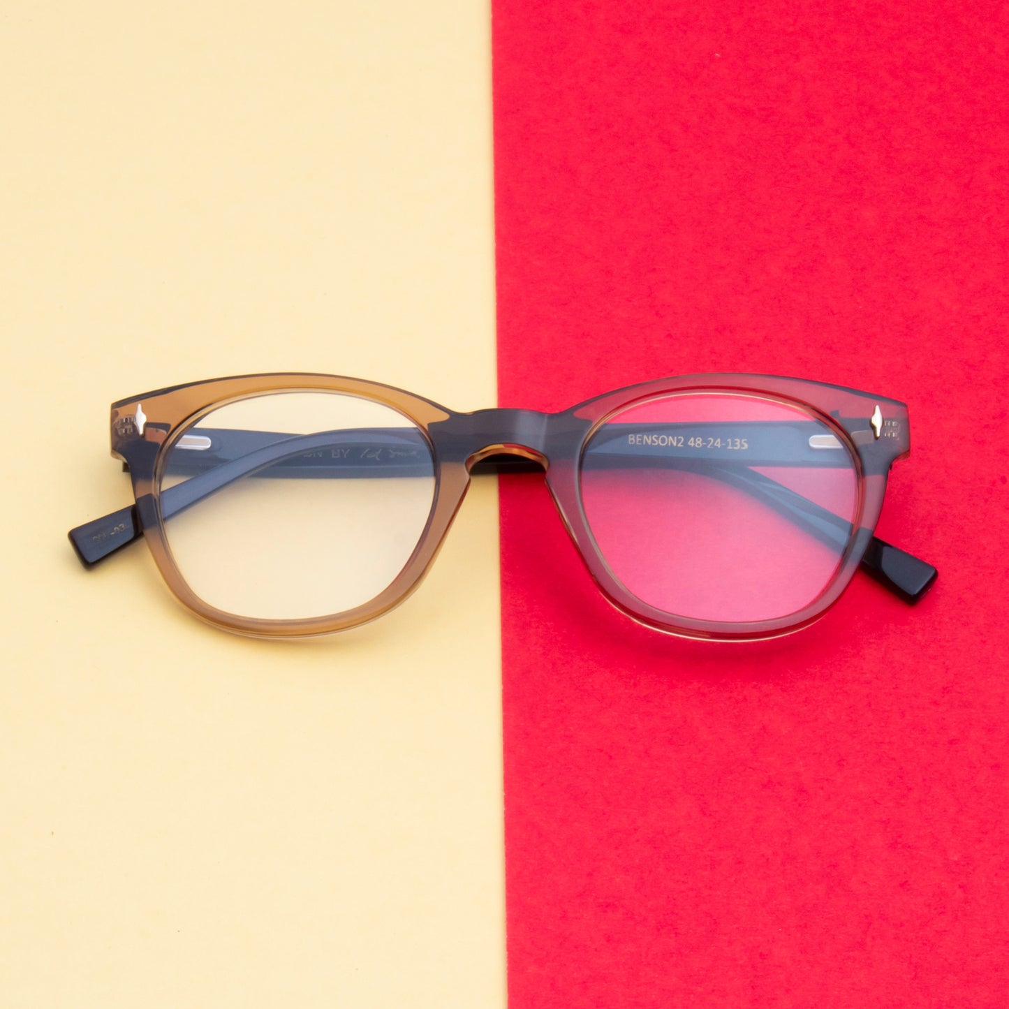 BENSON2 UNISEX ROUND ACETATE COMPUTER GLASSES (IN 6 COLORS)