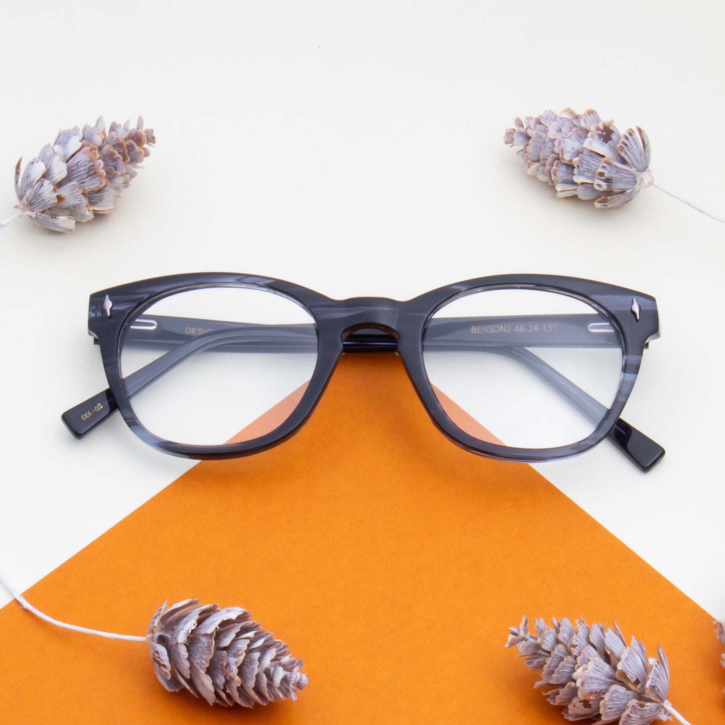 BENSON2 UNISEX ROUND ACETATE COMPUTER GLASSES (IN 6 COLORS)