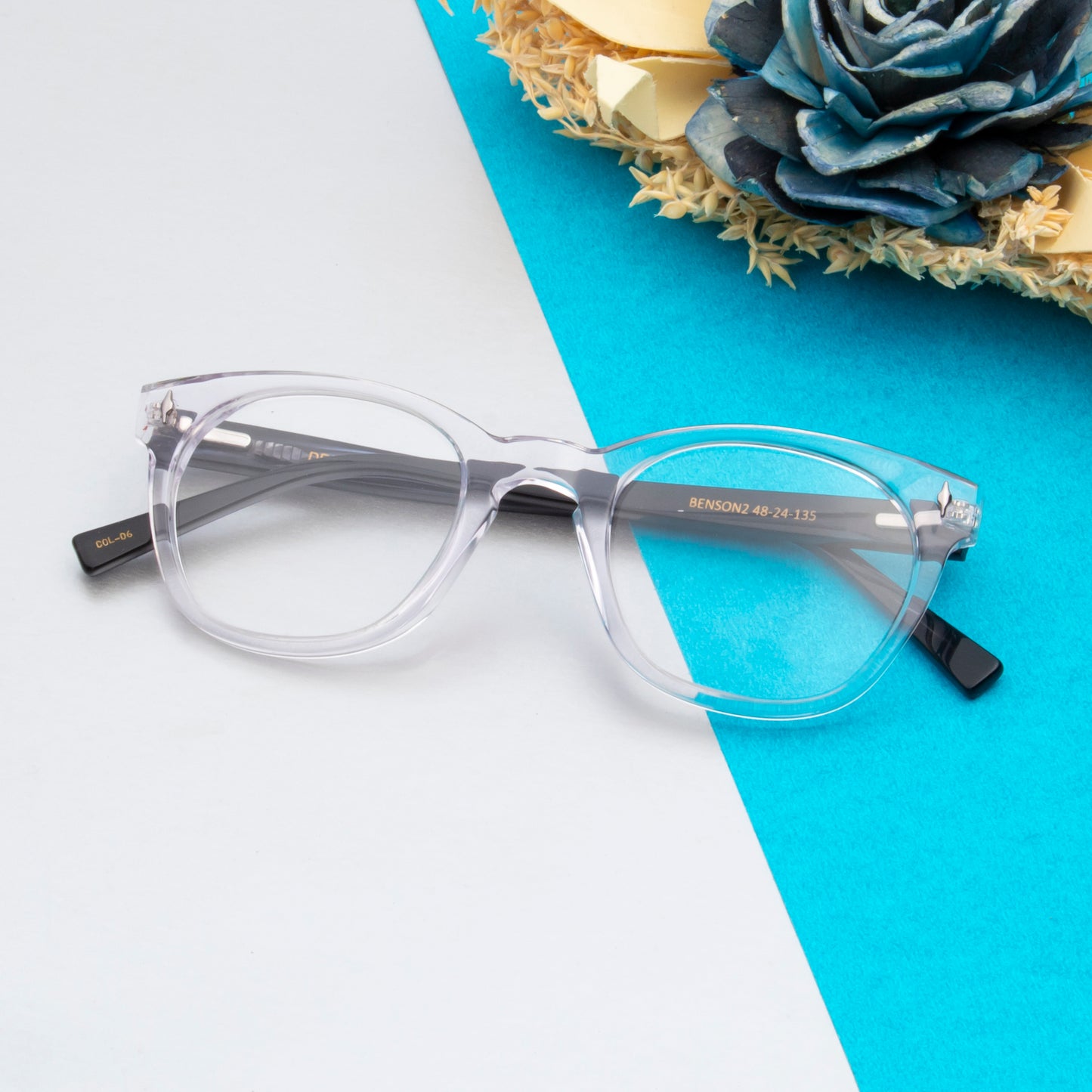 BENSON2 UNISEX ROUND ACETATE COMPUTER GLASSES (IN 6 COLORS)