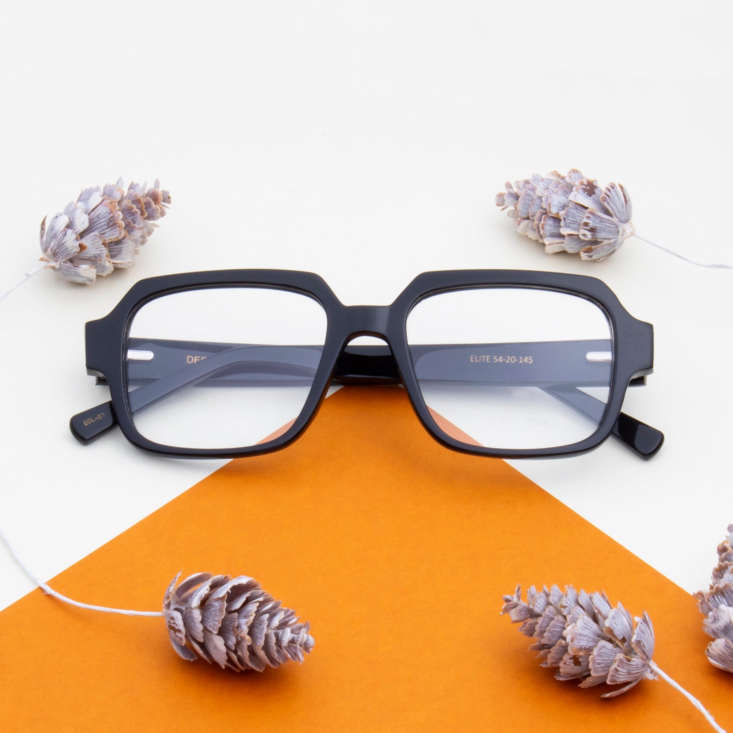 ELITE UNISEX SQUARE ACETATE COMPUTER GLASSES (IN 6 COLORS)