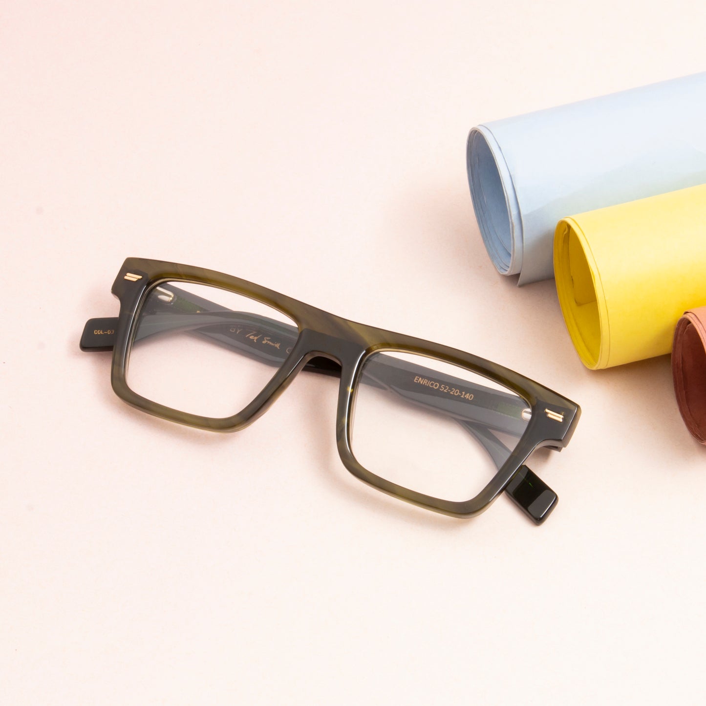 ENRICO UNISEX SQUARE ACETATE COMPUTER GLASSES (IN 6 COLORS)