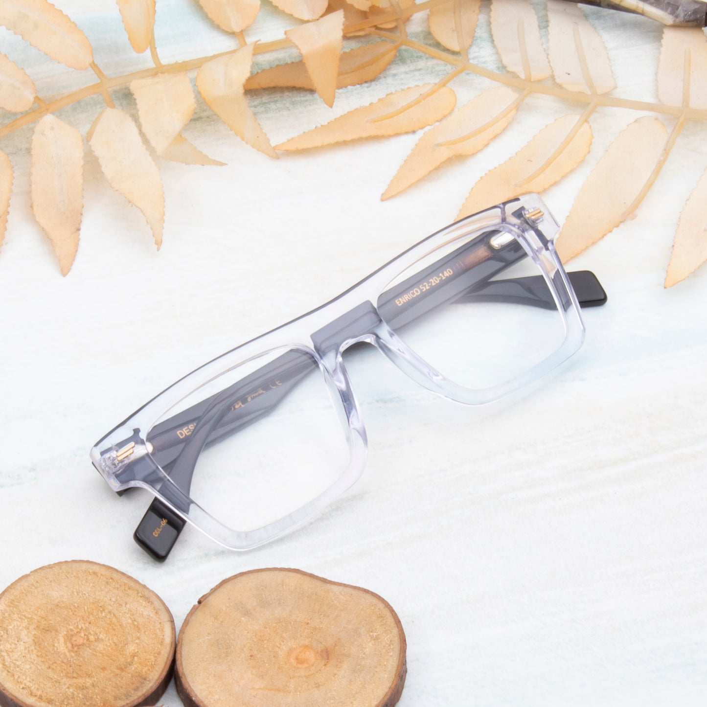 ENRICO UNISEX SQUARE ACETATE COMPUTER GLASSES (IN 6 COLORS)
