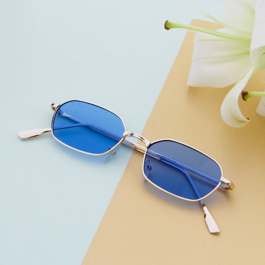 EYEZ UNISEX RECTANGLE METAL SUNGLASSES BY TED SMITH (IN 4 COLORS)