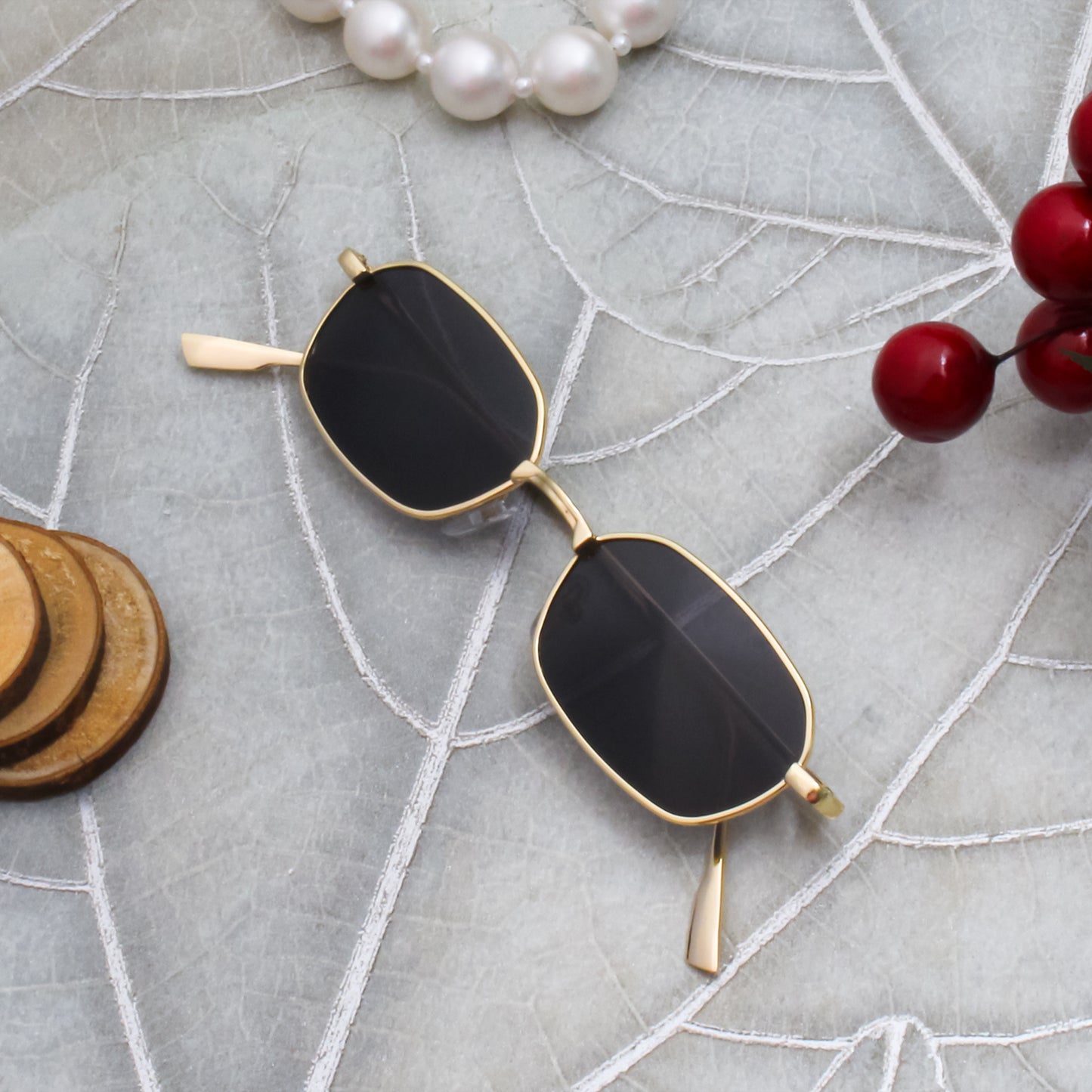 EYEZ UNISEX RECTANGLE METAL SUNGLASSES BY TED SMITH (IN 4 COLORS)