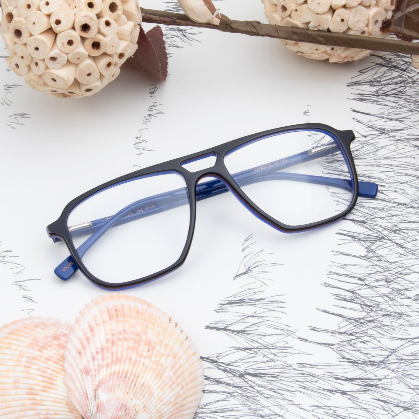 FLYNN UNISEX AVIATOR ACETATE COMPUTER GLASSES (IN 6 COLORS)