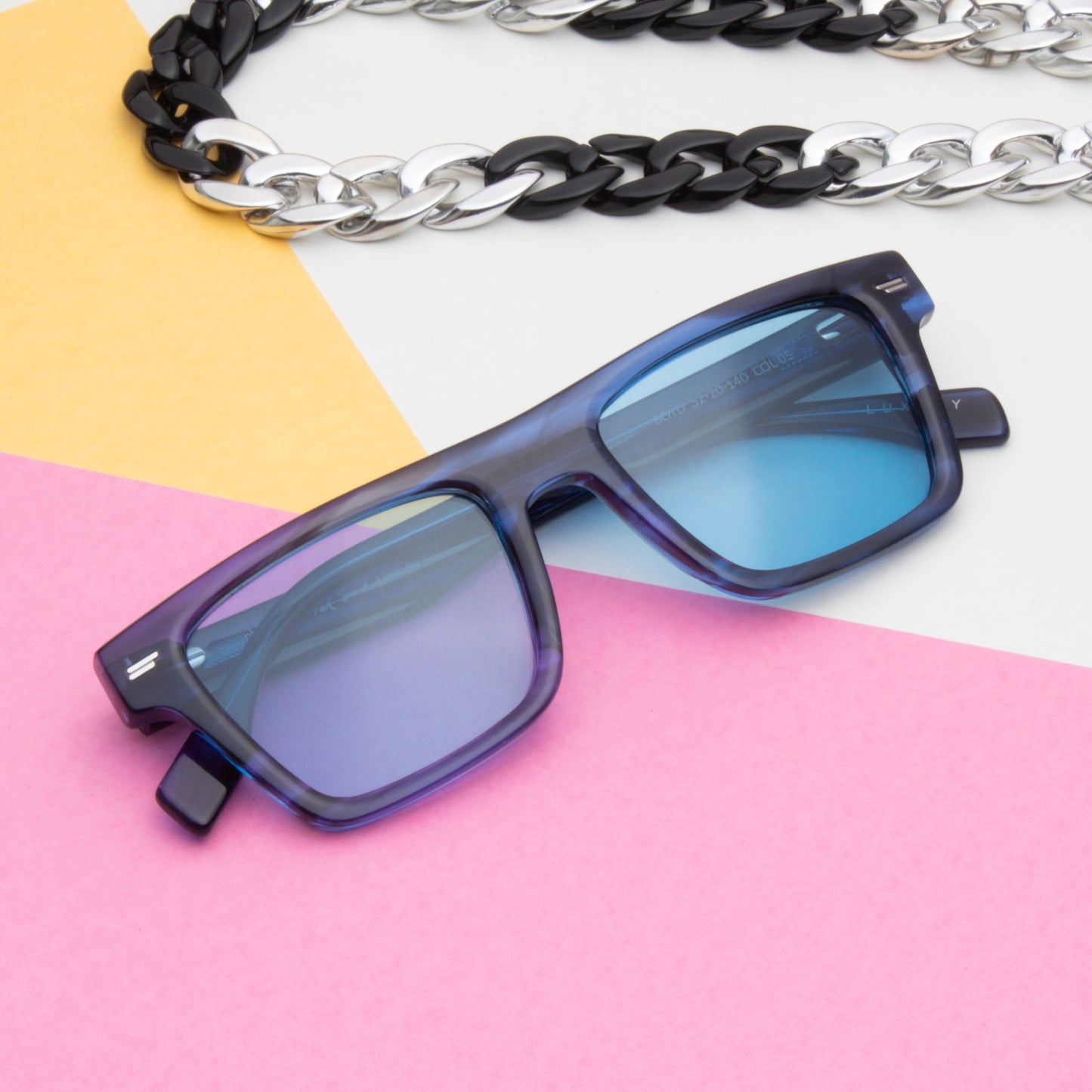 SUN-BOYD UNISEX SQUARE ACETATE SUNGLASSES WITH POLARIZED LENS BY TED SMITH (IN 6 COLORS)