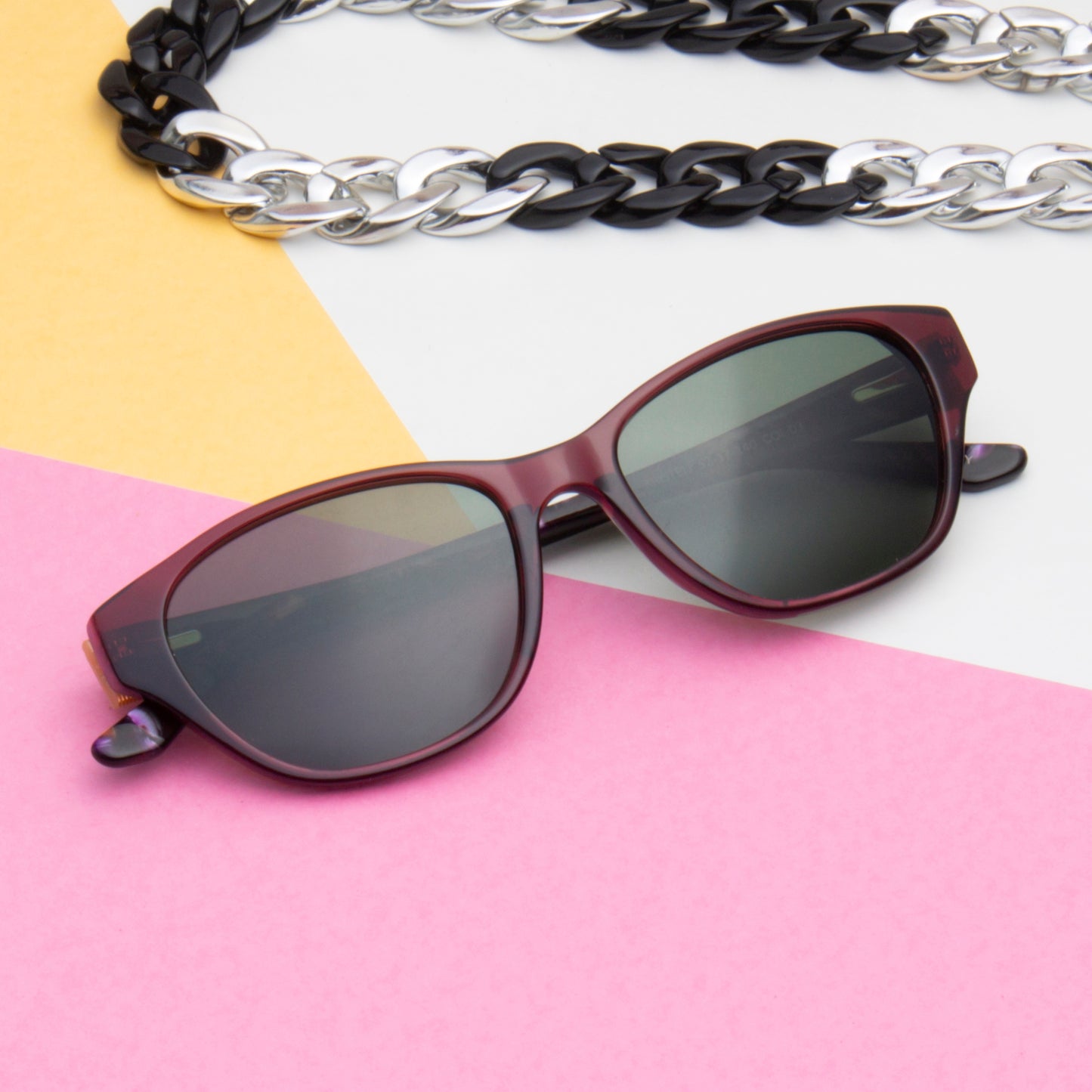 SUN-KRISTEN WOMEN CAT EYE ACETATE SUNGLASSES WITH POLARIZED LENS BY TED SMITH (IN 6 COLORS)