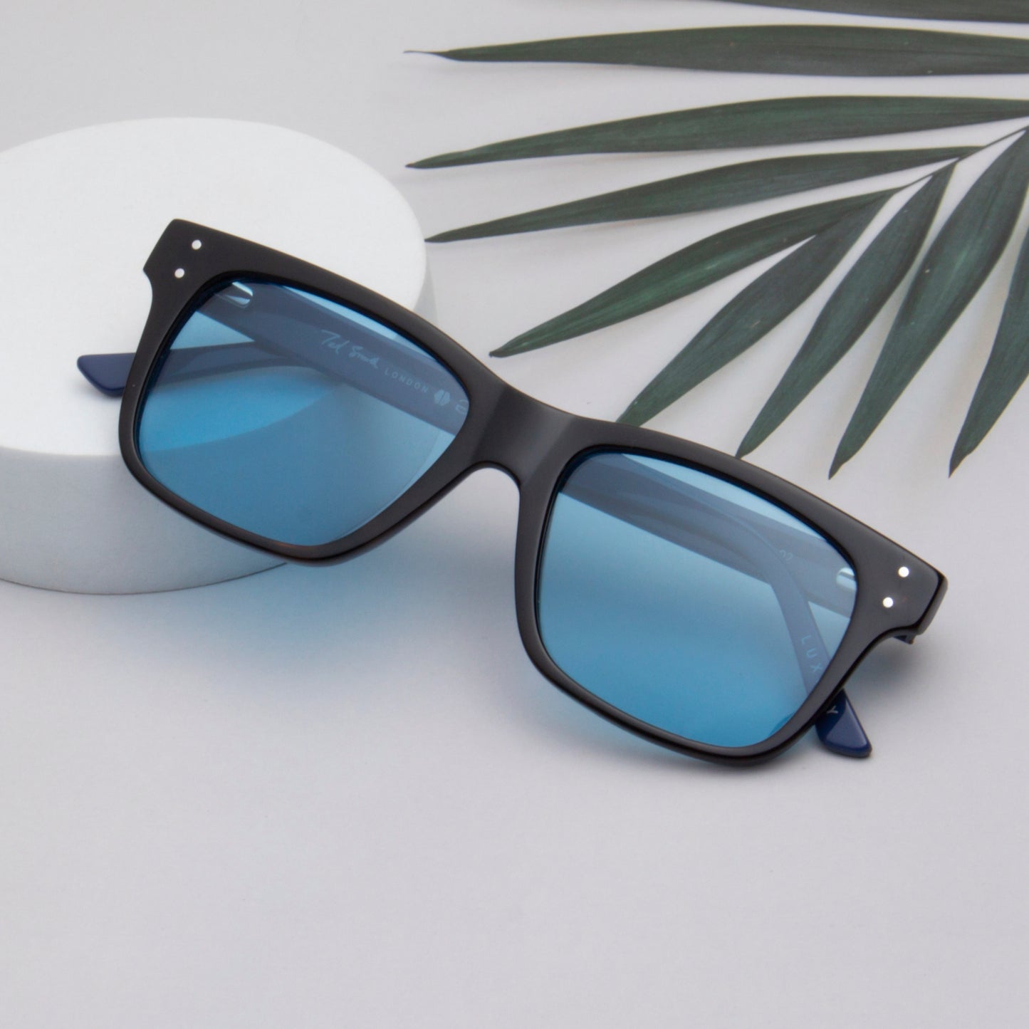 SUN-HESTON UNISEX SQUARE ACETATE SUNGLASSES WITH POLARIZED LENS BY TED SMITH (IN 5 COLORS)