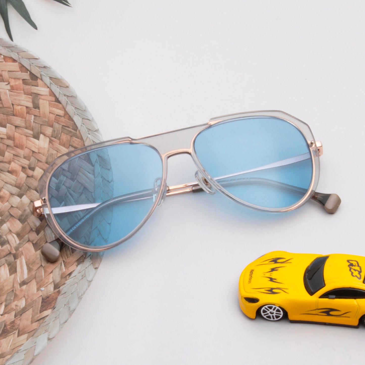 DITTA UNISEX AVIATOR METAL WITH TR90 SUNGLASSES WITH POLARIZED LENS BY TED SMITH (IN 8 COLORS)