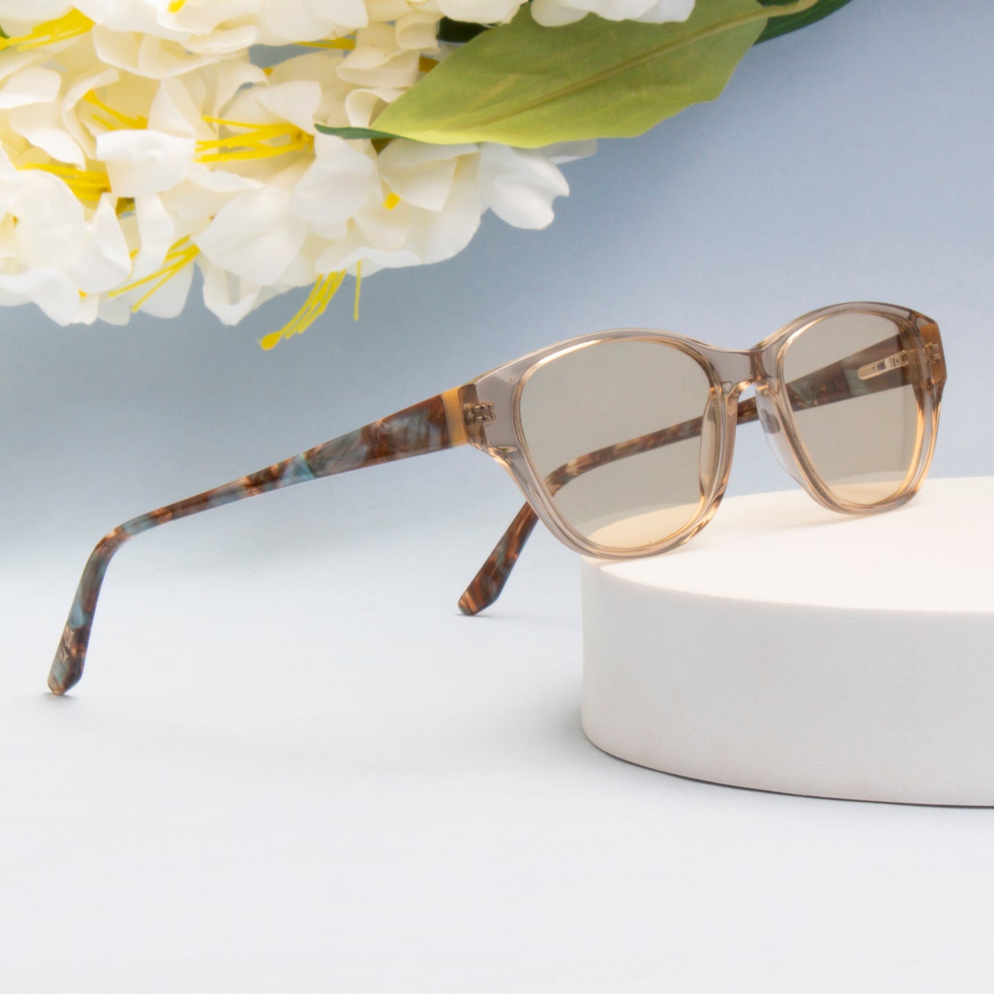 SUN-KRISTEN WOMEN CAT EYE ACETATE SUNGLASSES WITH POLARIZED LENS BY TED SMITH (IN 6 COLORS)