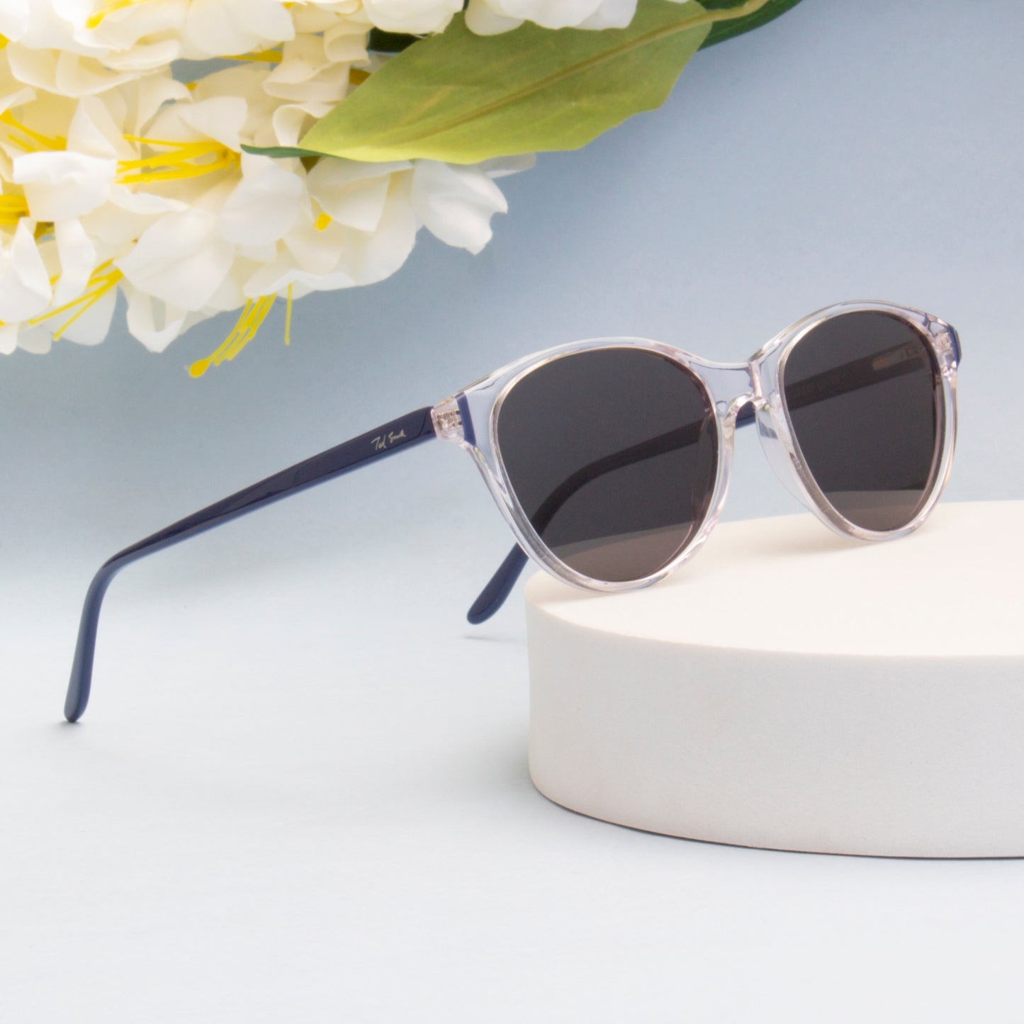 SUN-SCARLET WOMEN CAT EYE ACETATE SUNGLASSES WITH POLARIZED LENS BY TED SMITH (IN 6 COLORS)