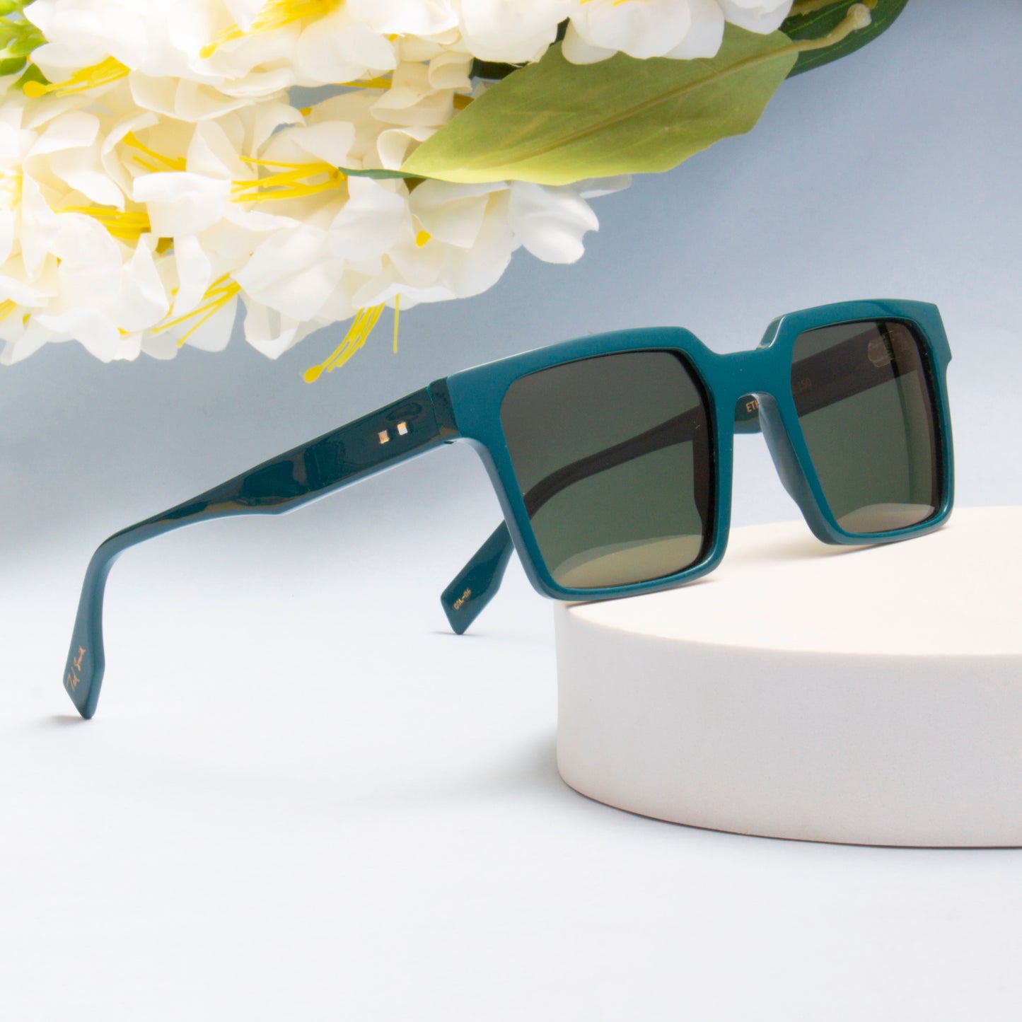 SUN-ETHAN UNISEX SQUARE ACETATE SUNGLASSES WITH POLARIZED LENS (IN 6 COLORS)