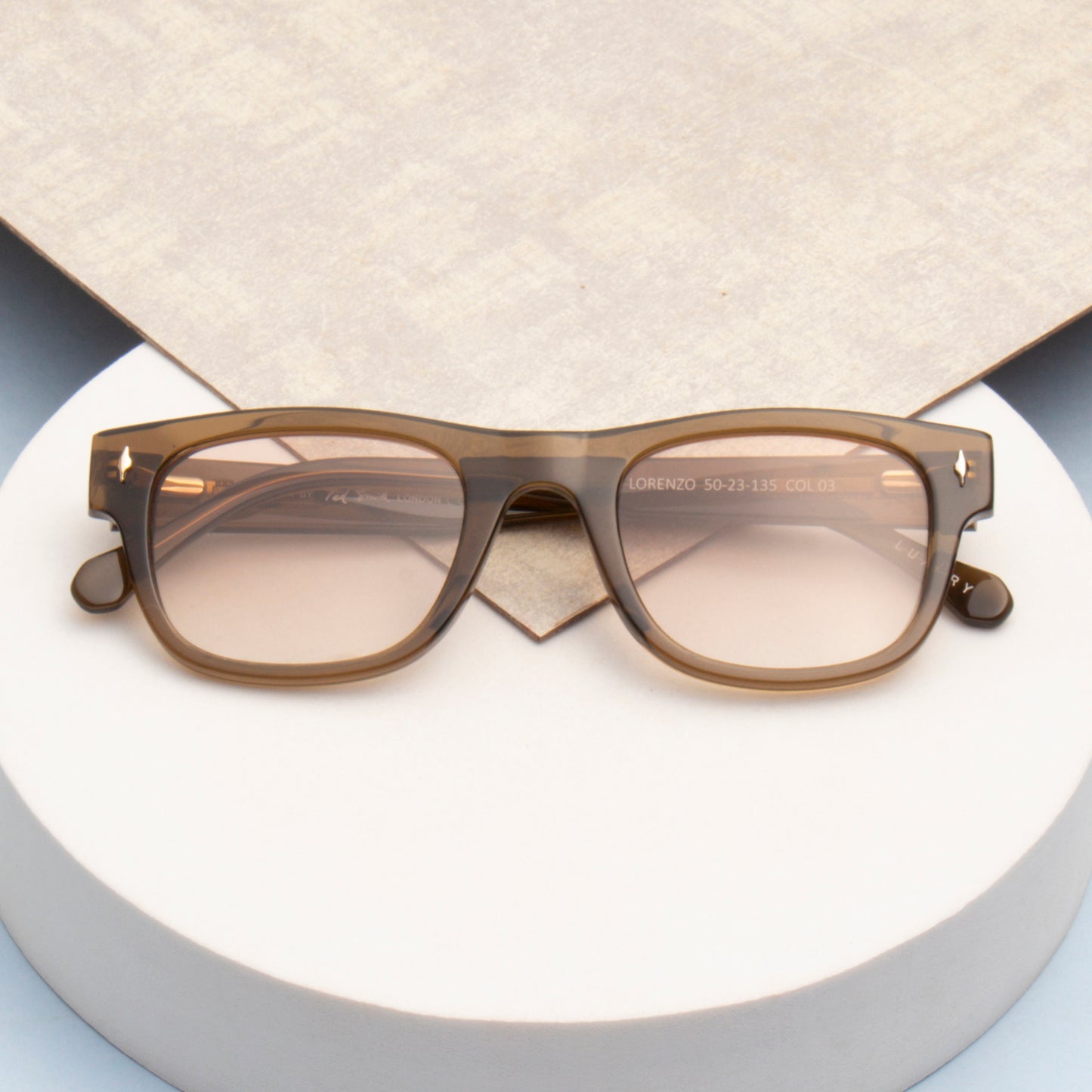 SUN-LORENZO UNISEX WAYFARER ACETATE SUNGLASSES WITH POLARIZED LENS BY TED SMITH (IN 4 COLORS)