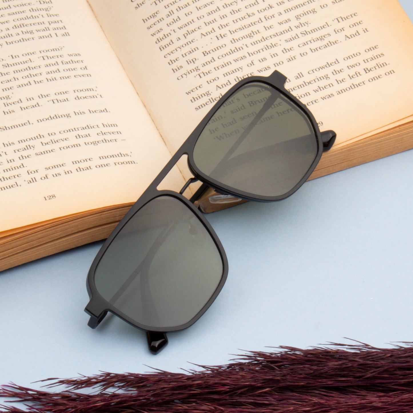 TWITCHY UNISEX AVIATOR METAL CLIPON SUNGLASSES WITH POLARIZED LENS BY TED SMITH (IN 3 COLORS)