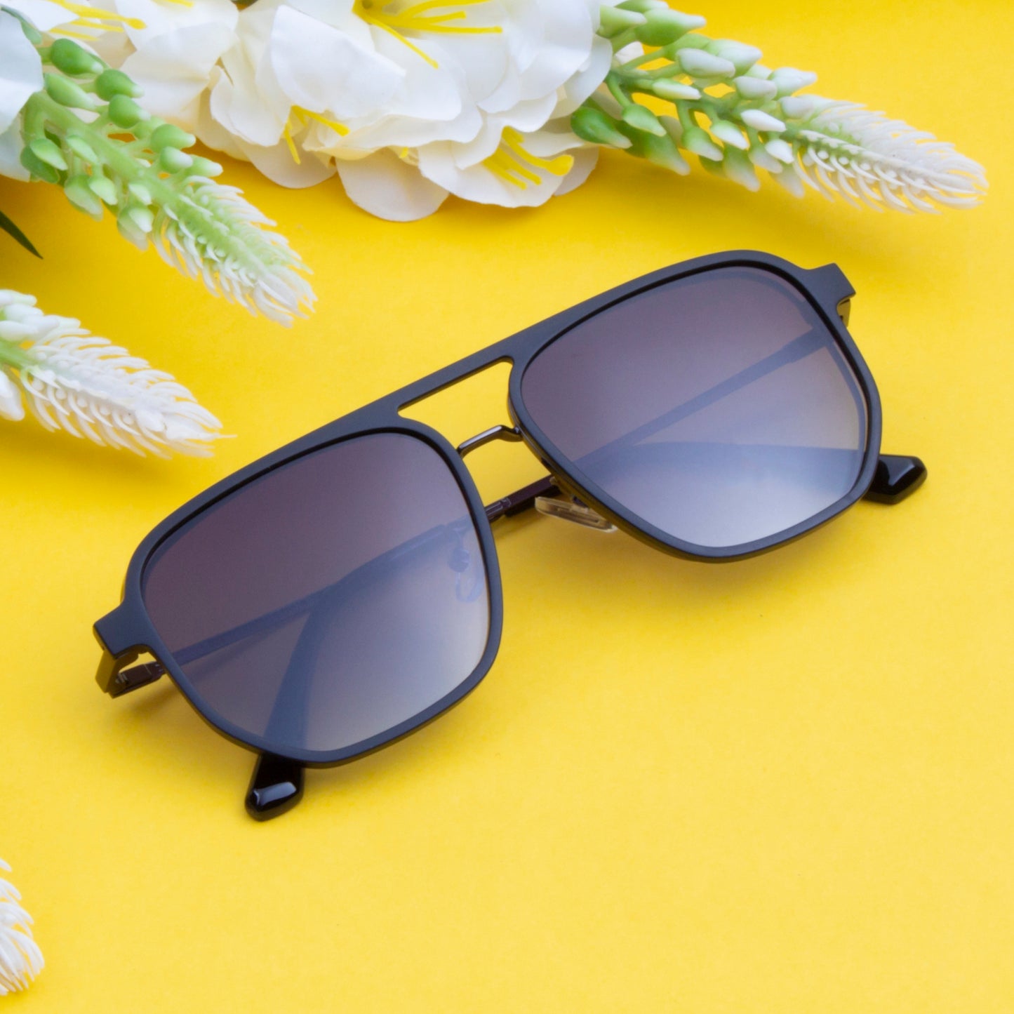 TWITCHY UNISEX AVIATOR METAL CLIPON SUNGLASSES WITH POLARIZED LENS BY TED SMITH (IN 3 COLORS)