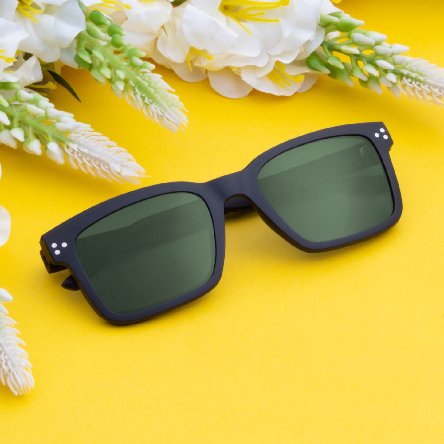 STEVENS UNISEX SQUARE TR90 CLIPON SUNGLASSES WITH POLARIZED LENS BY TED SMITH (IN 2 COLORS)