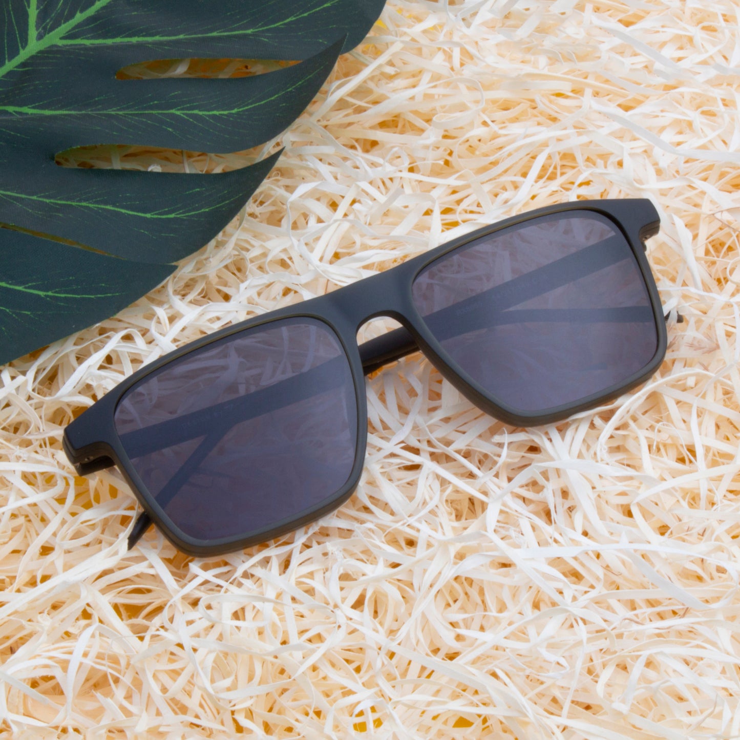 MELVIN UNISEX SQUARE TR90 CLIPON SUNGLASSES WITH POLARIZED LENS BY TED SMITH (IN 3 COLORS)
