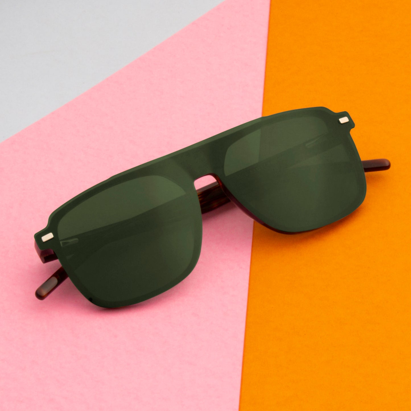 DALES UNISEX AVIATOR ACETATE CLIPON SUNGLASSES WITH POLARIZED LENS BY TED SMITH (IN 4 COLORS)