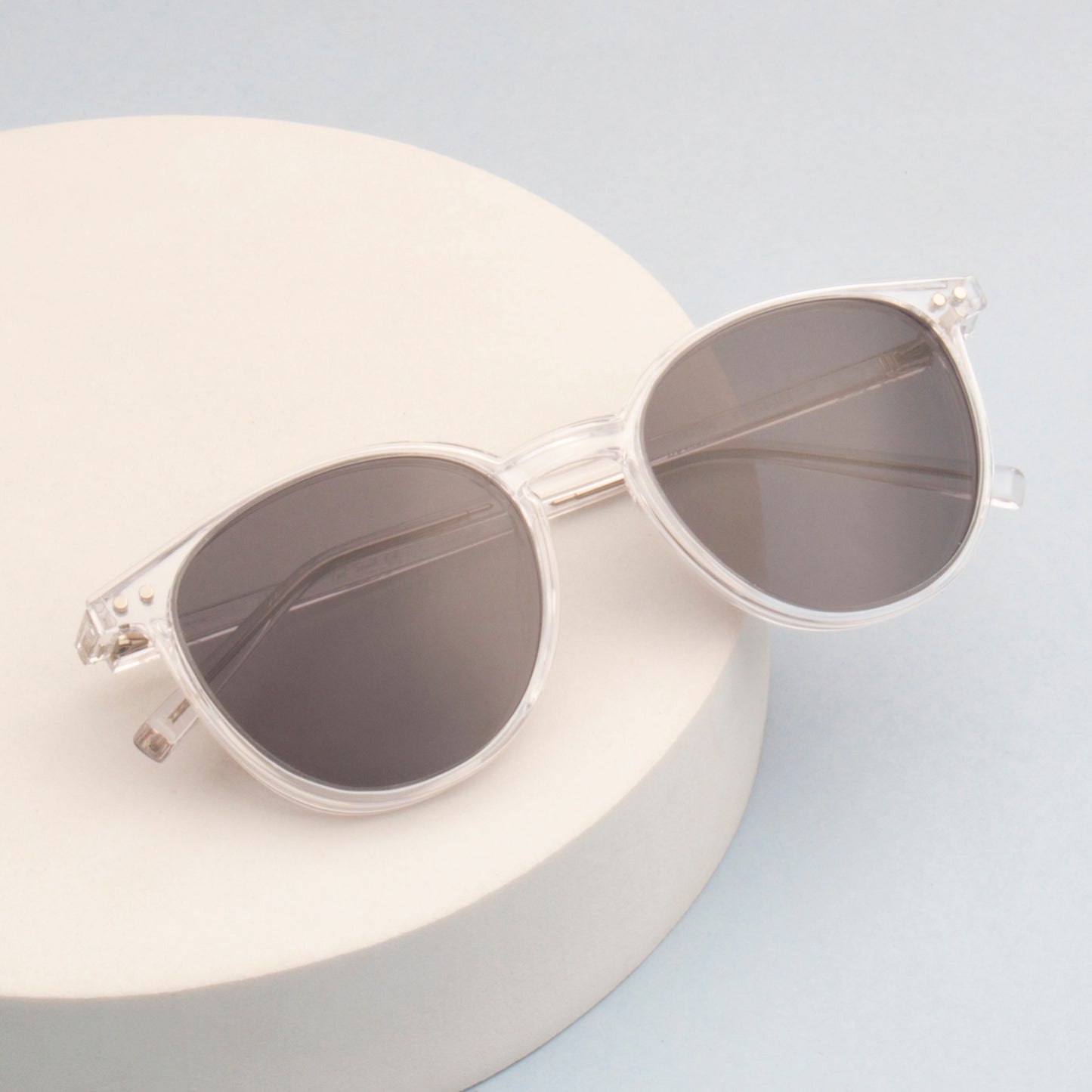 BRET UNISEX ROUND TR90 CLIPON SUNGLASSES WITH POLARIZED LENS BY TED SMITH (IN 4 COLORS)