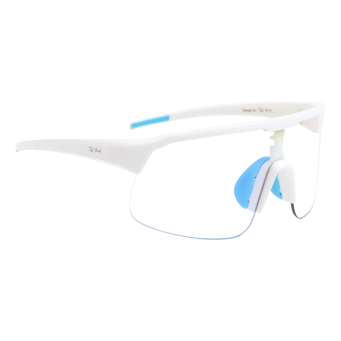 LINK UNISEX WRAP AROUND SPORTS GLASSES WITH PHOTOCHROMIC LENS BY TED SMITH (IN 3 COLORS)