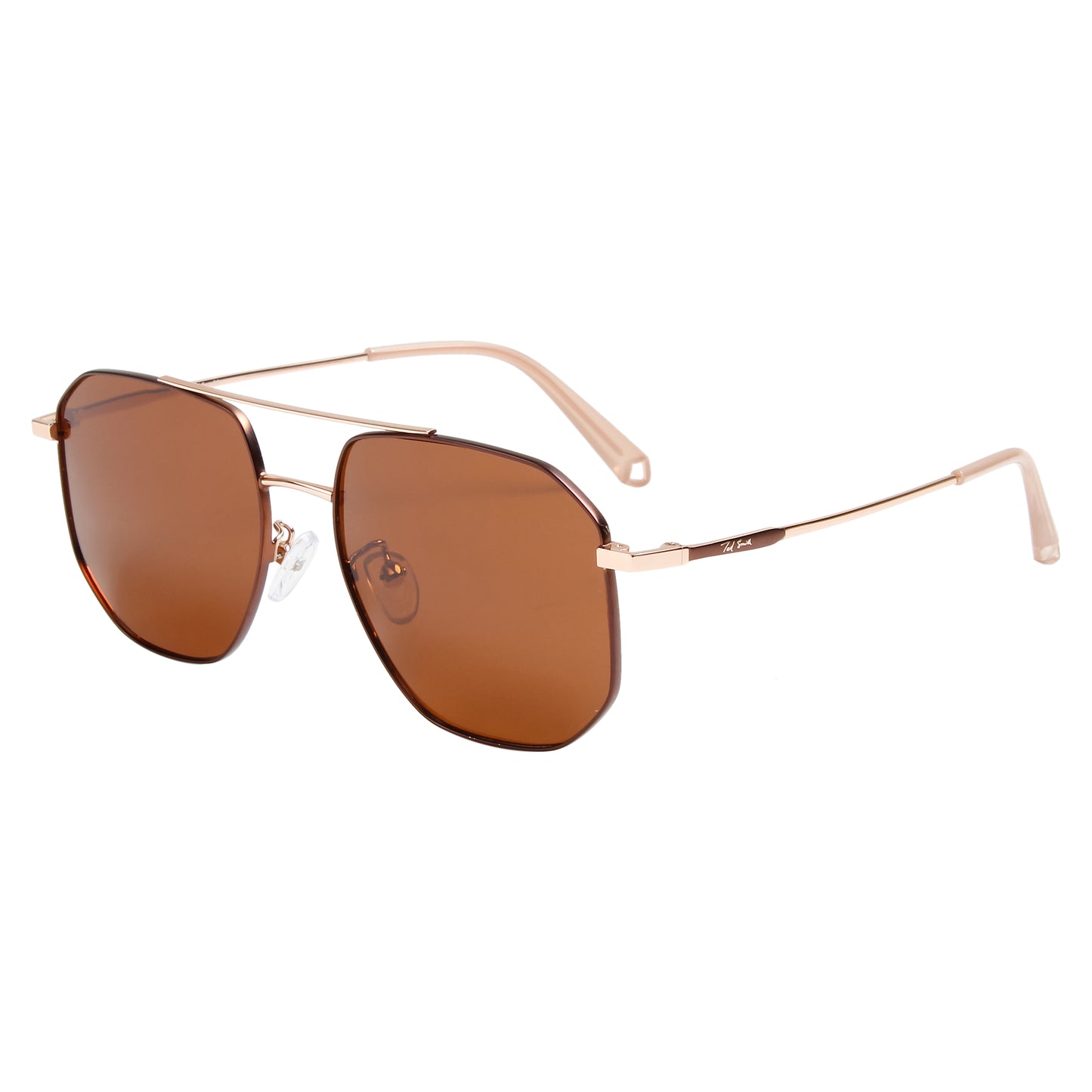 SUN-FINN UNISEX AVIATOR METAL SUNGLASSES WITH POLARIZED LENS BY TED SMITH (IN 4 COLORS)