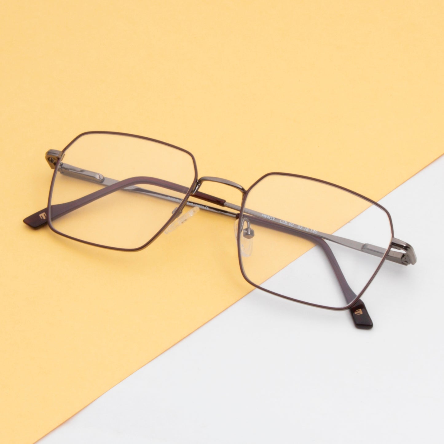 HENSY UNISEX SQUARE METAL COMPUTER GLASSES BY TED SMITH (IN 4 COLORS)