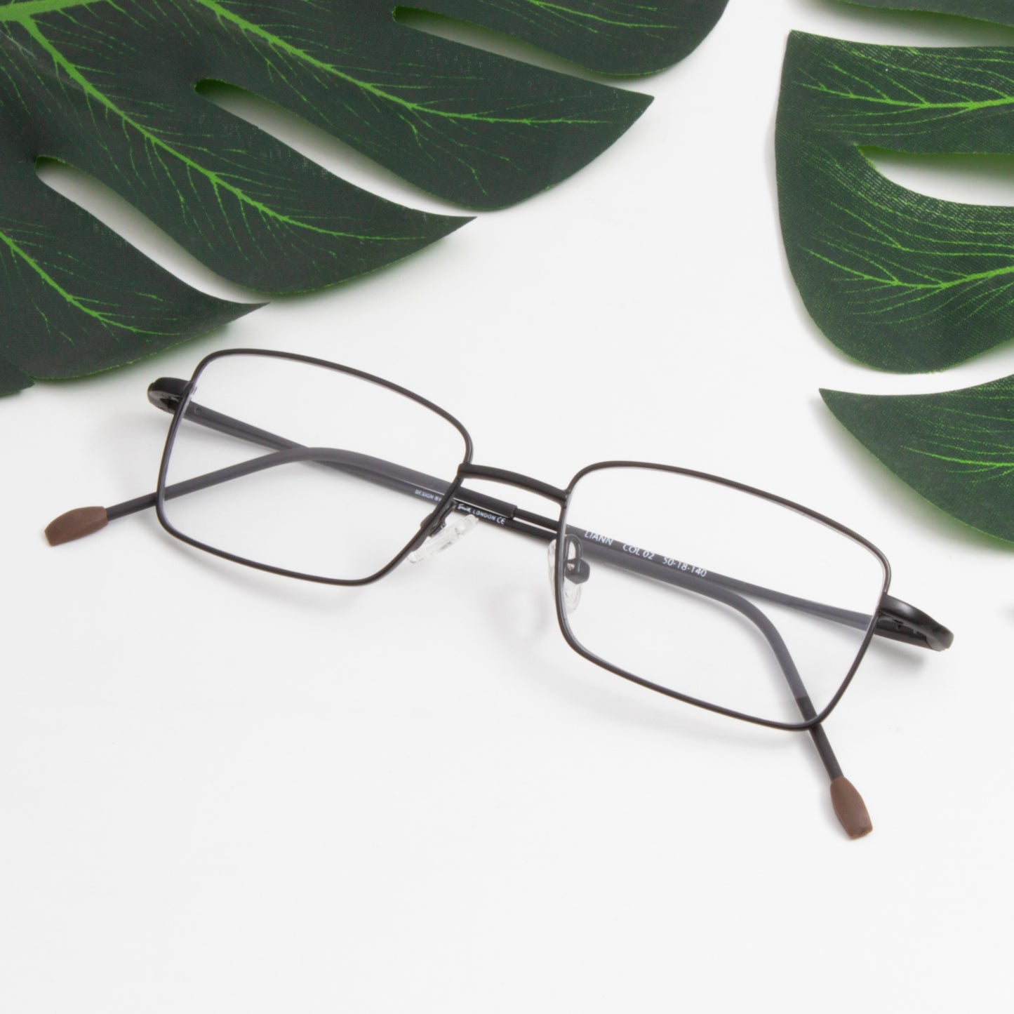 LIANN UNISEX RECTANGLE METAL COMPUTER GLASSES BY TED SMITH (IN 4 COLORS)