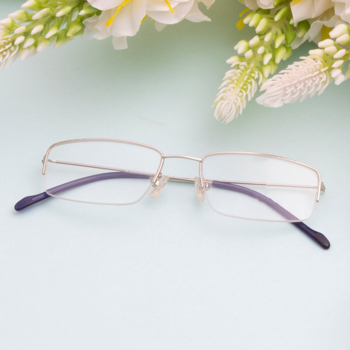 9010 UNISEX RECTANGLE METAL FRAMES BY TED SMITH (IN 4 COLORS)