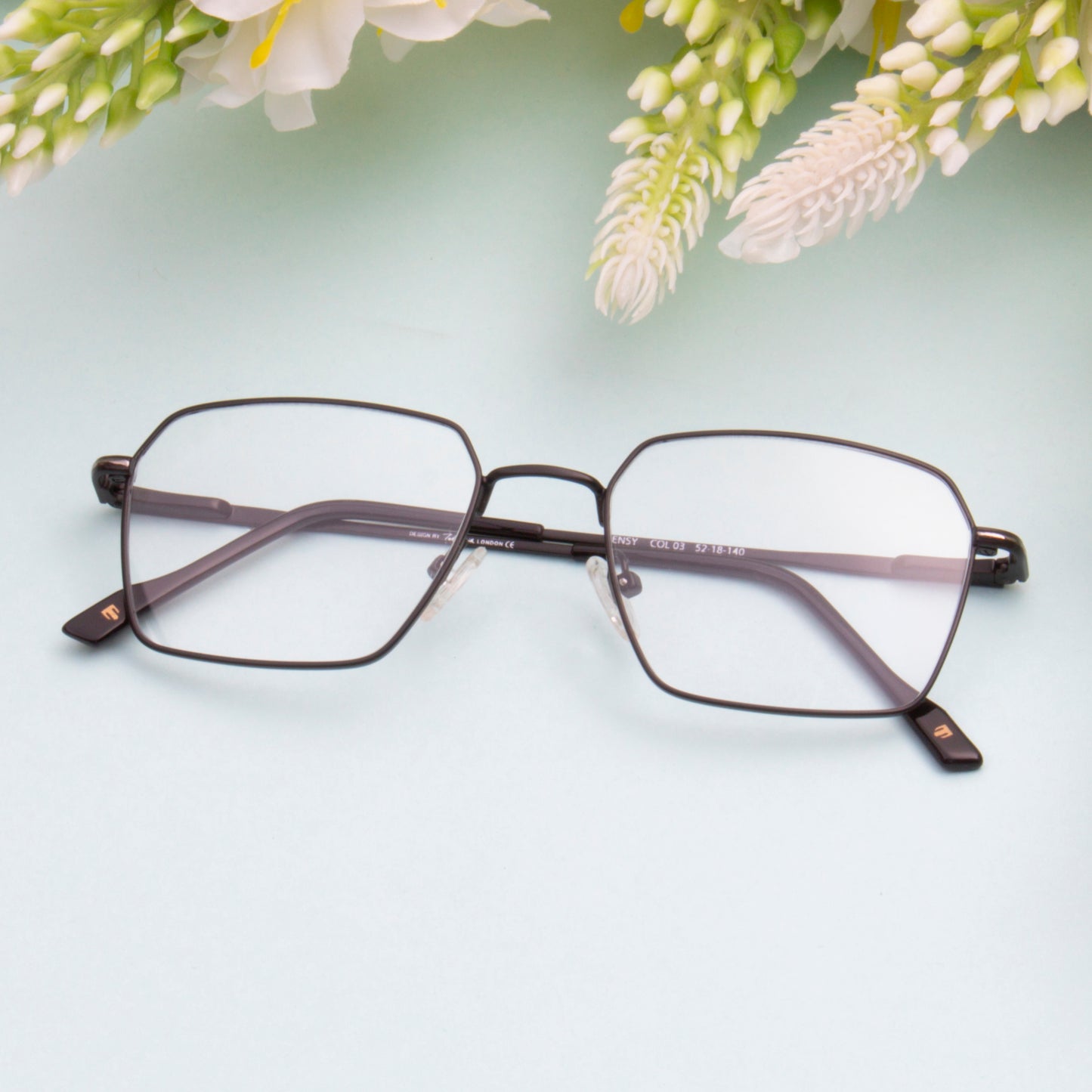 HENSY UNISEX SQUARE METAL COMPUTER GLASSES BY TED SMITH (IN 4 COLORS)