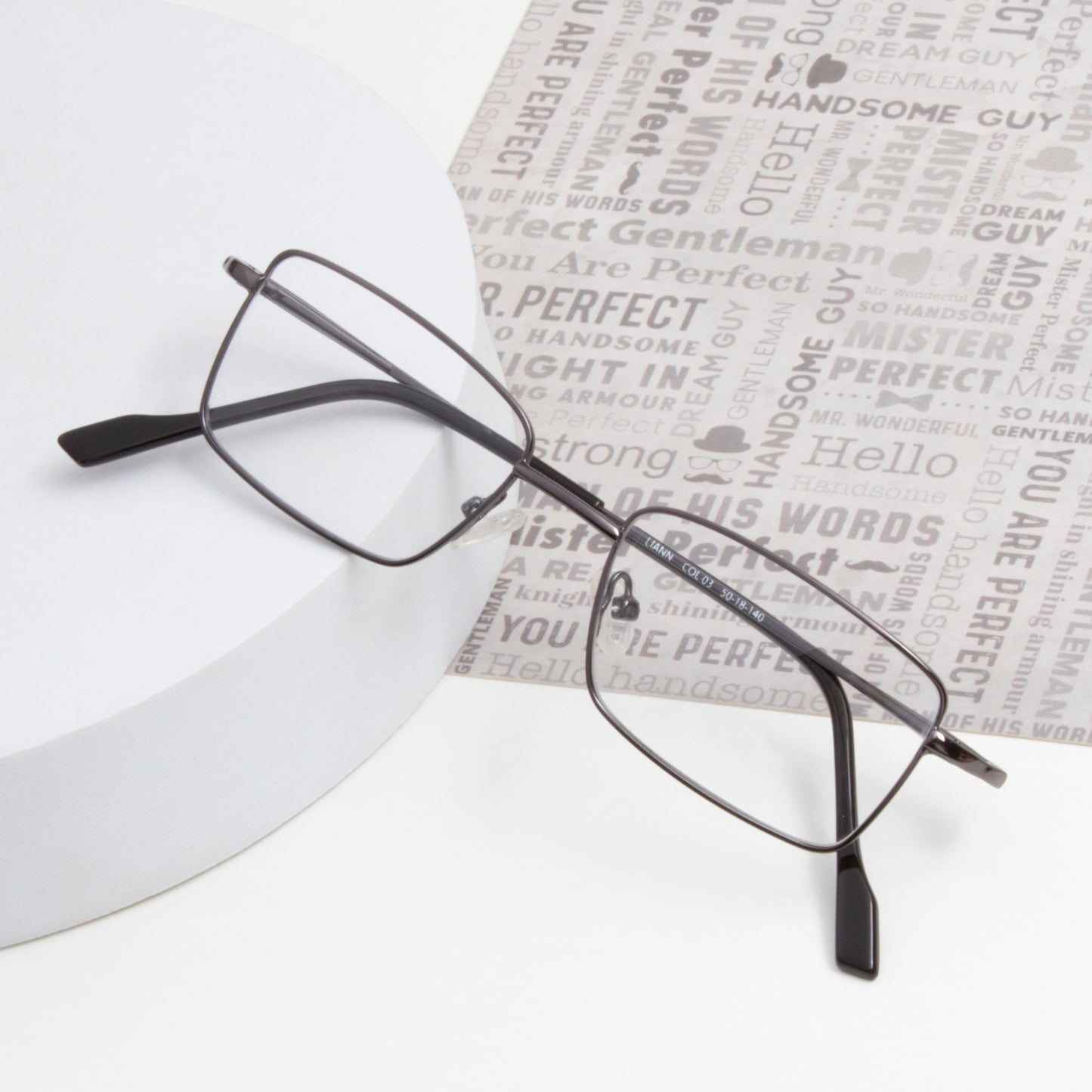 LIANN UNISEX RECTANGLE METAL COMPUTER GLASSES BY TED SMITH (IN 4 COLORS)