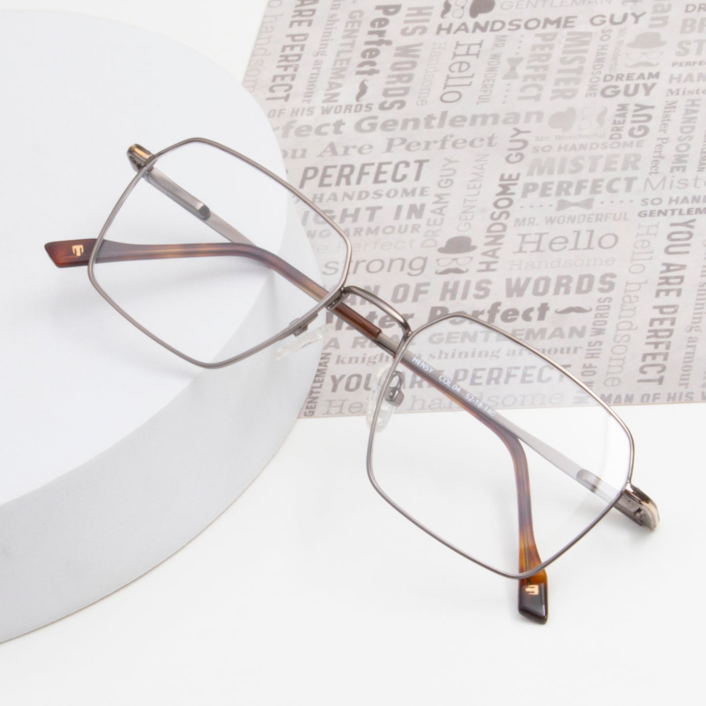 HENSY UNISEX SQUARE METAL COMPUTER GLASSES BY TED SMITH (IN 4 COLORS)