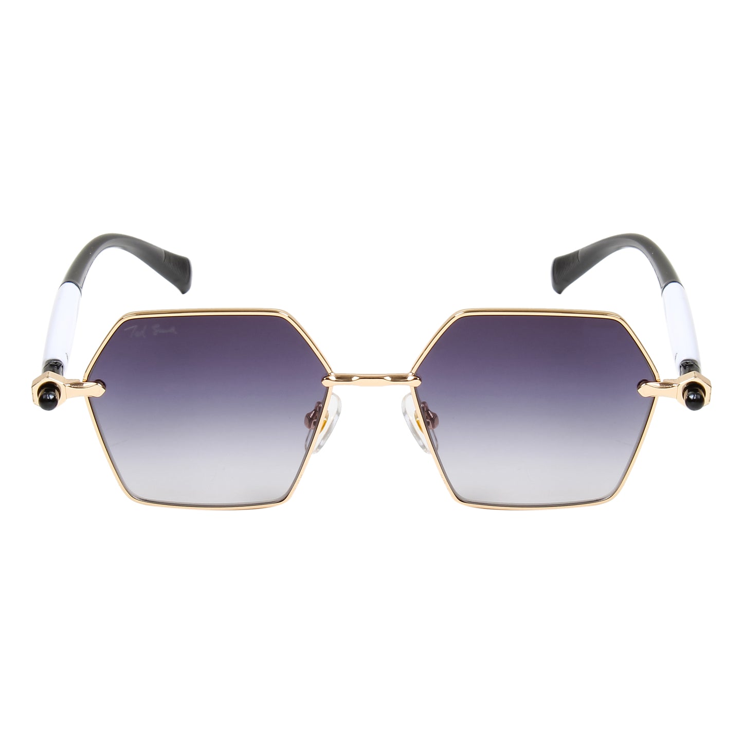 ADIE UNISEX HEXAGON METAL SUNGLASSES BY TED SMITH (IN 4 COLORS)