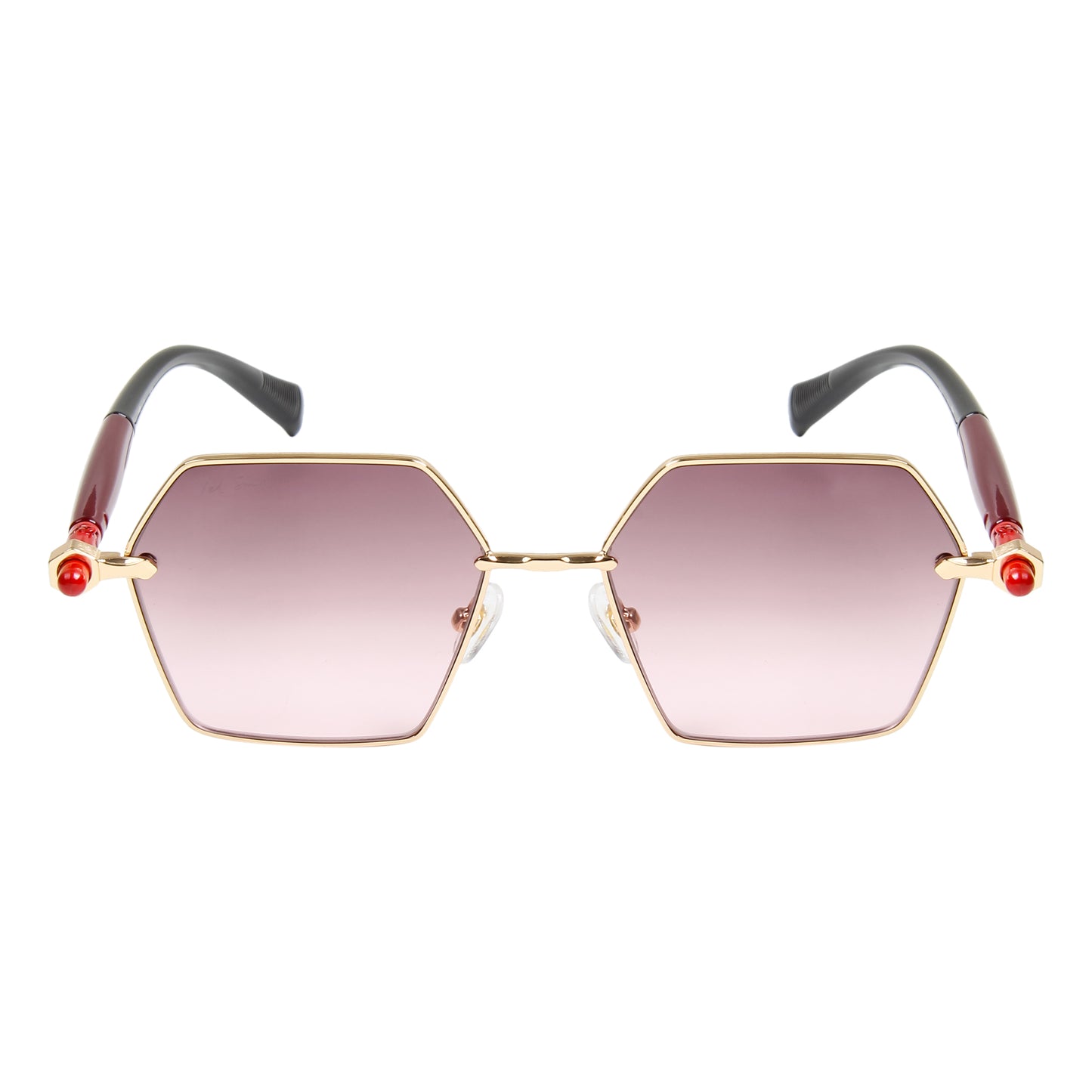 ADIE UNISEX HEXAGON METAL SUNGLASSES BY TED SMITH (IN 4 COLORS)