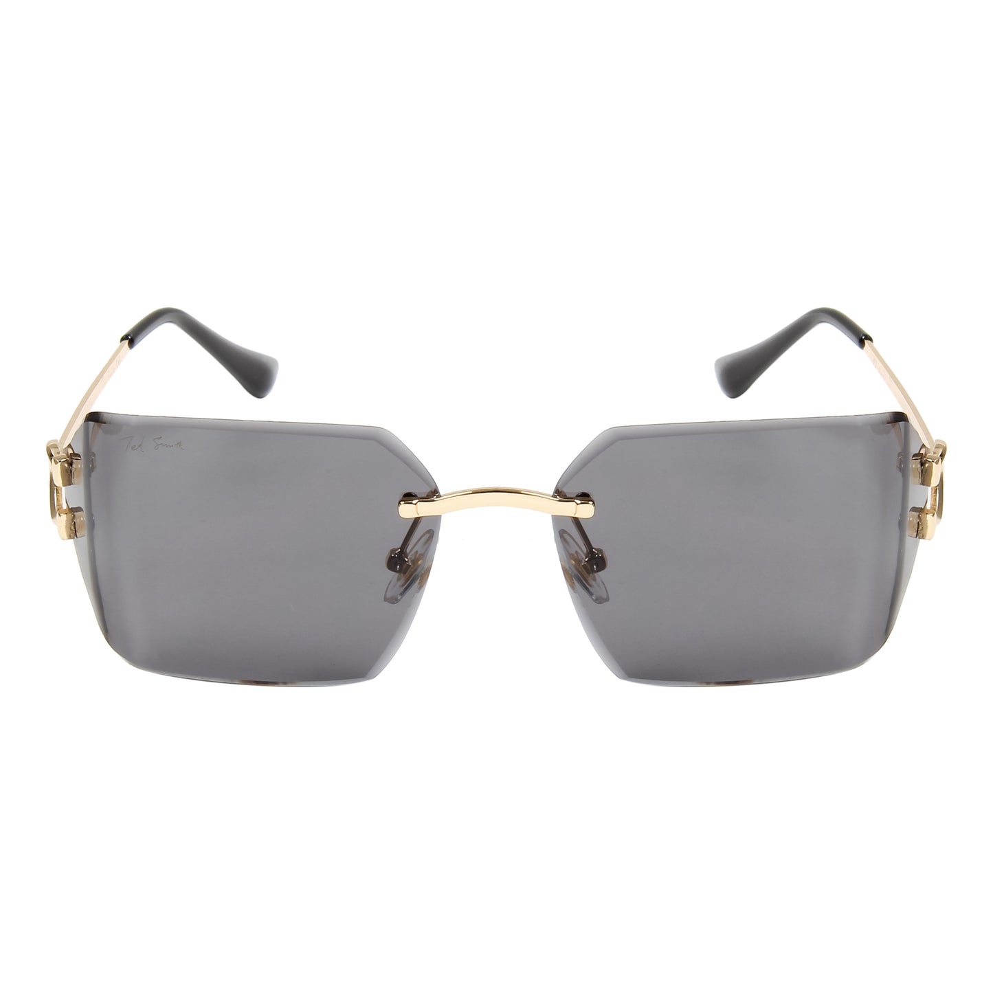CAELAN UNISEX RECTANGLE METAL SUNGLASSES BY TED SMITH (IN 4 COLORS)