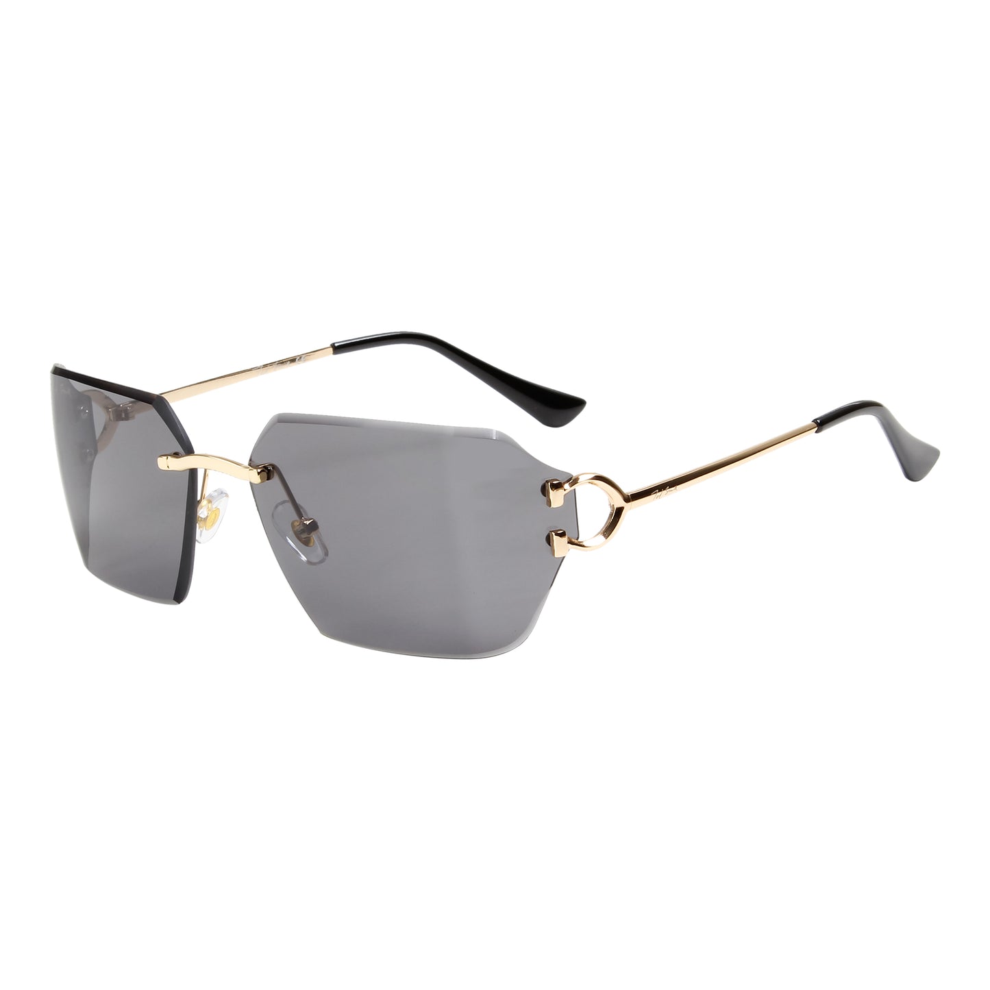 CAELAN UNISEX RECTANGLE METAL SUNGLASSES BY TED SMITH (IN 4 COLORS)