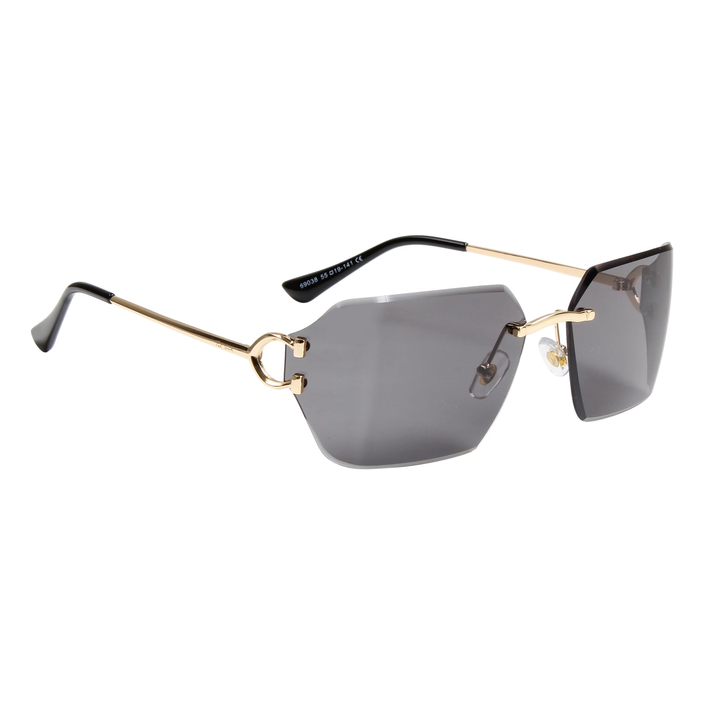 CAELAN UNISEX RECTANGLE METAL SUNGLASSES BY TED SMITH (IN 4 COLORS)