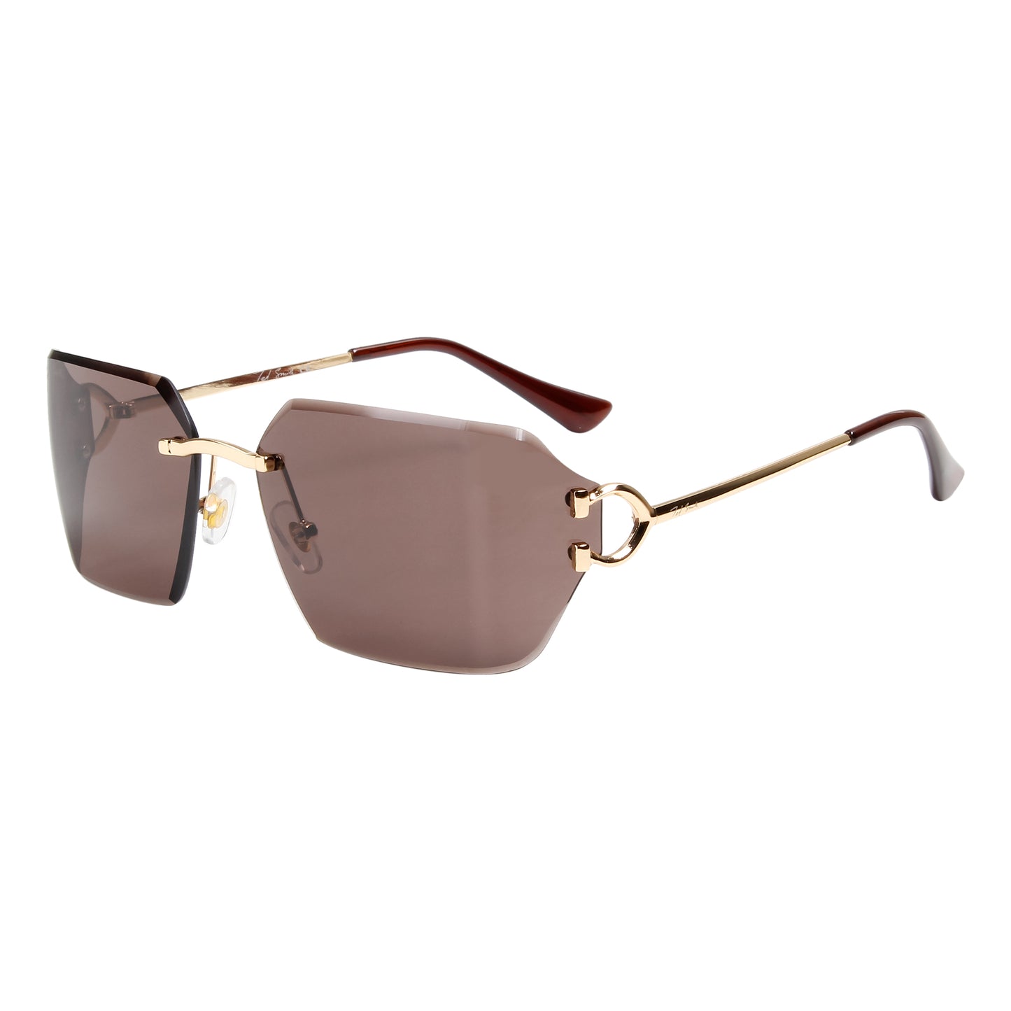 CAELAN UNISEX RECTANGLE METAL SUNGLASSES BY TED SMITH (IN 4 COLORS)